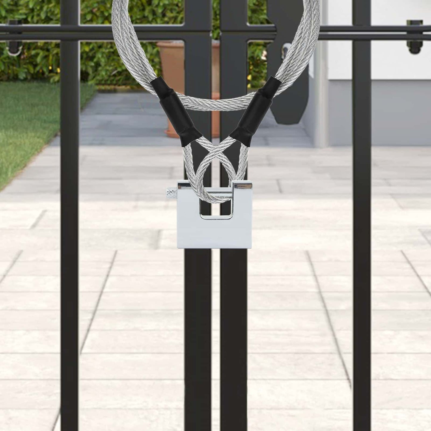 vidaXL Λουκέτο 6 pcs Ασημί Ατσάλι