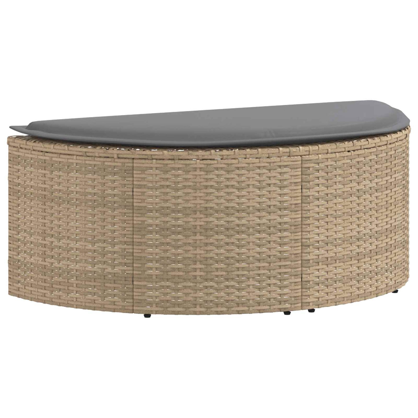 vidaXL Καναπές Κήπου 8 pcs Μπέζ και Ανοιχτό Γκρι συνθετικό ρατάν