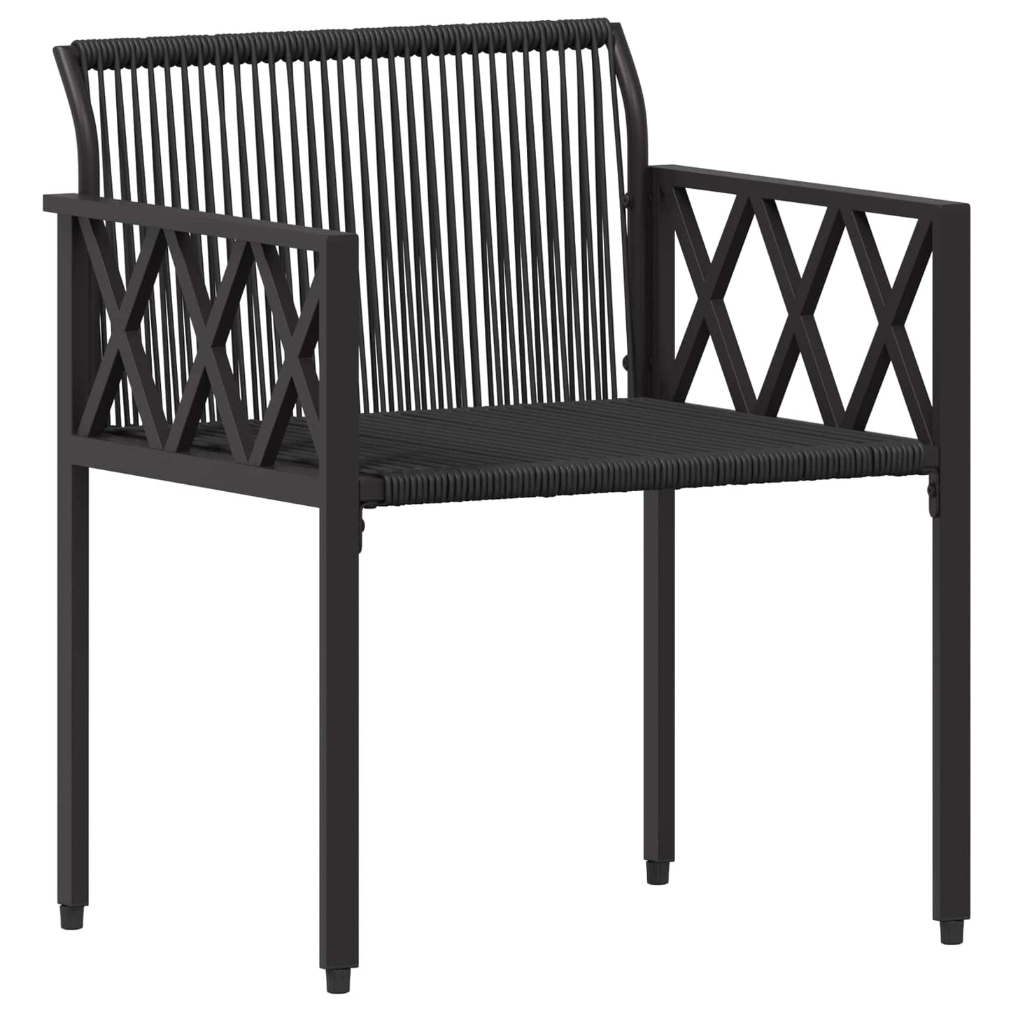 vidaXL Σετ Εξωτερικών Επίπλων 4 pcs Μαύρο και Τυρκουάζ συνθετικό ρατάν