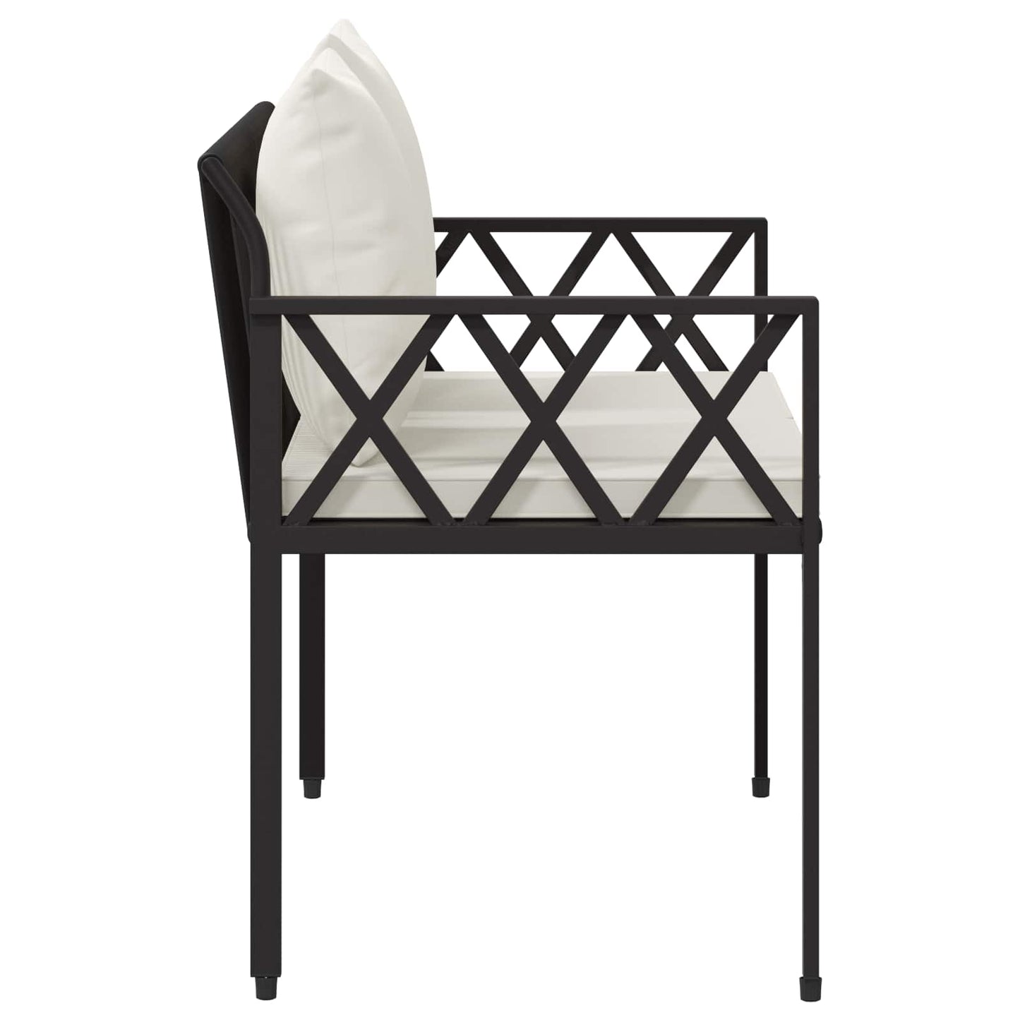 vidaXL Εξωτερικά παγκάκια 2 -Seater 116 x 56 x 75 εκ. συνθετικό ρατάν