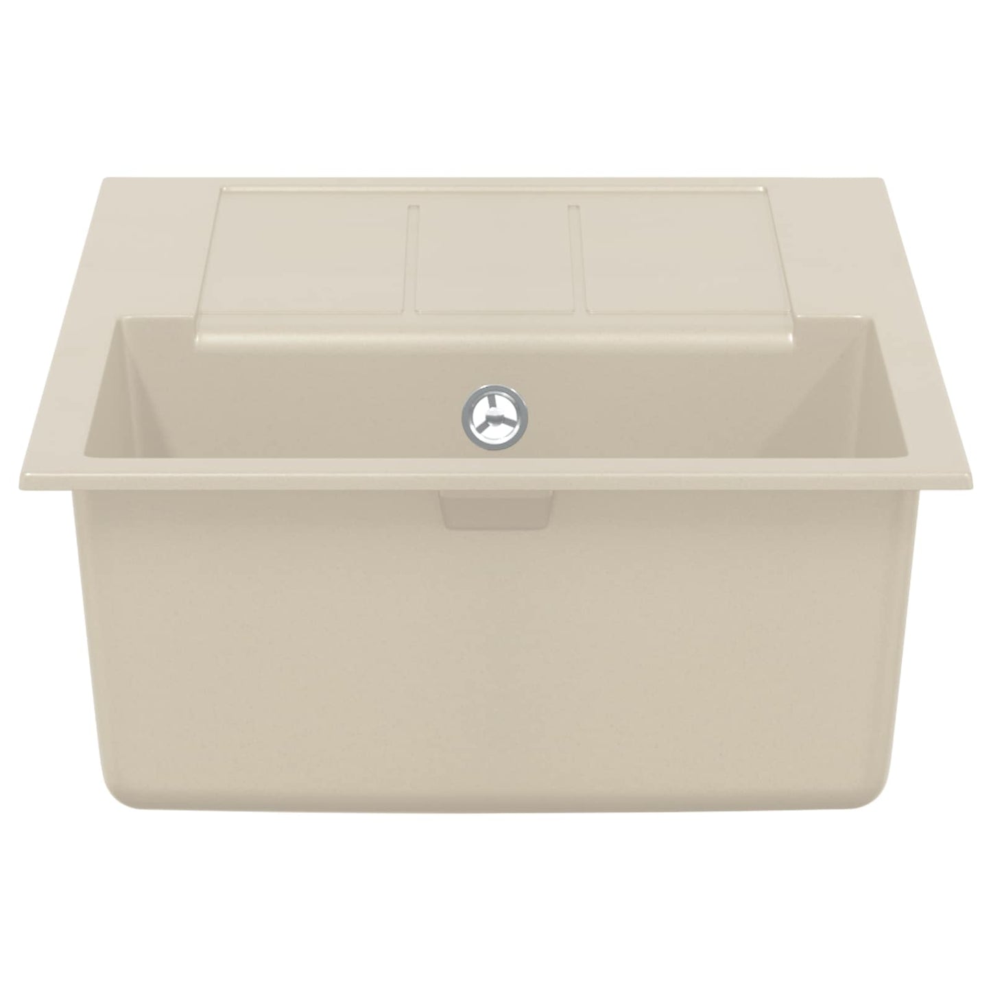 vidaXL Σιντρινο Μπεζ 780 x 500 mm 80% Χαλαζίας και 20% Ρητίνη
