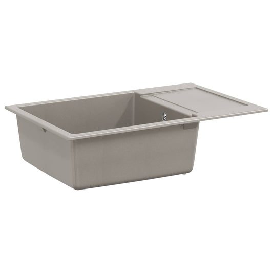 vidaXL Σιντρινο Γκρι 780 x 500 mm 80% Χαλαζίας και 20% Ρητίνη