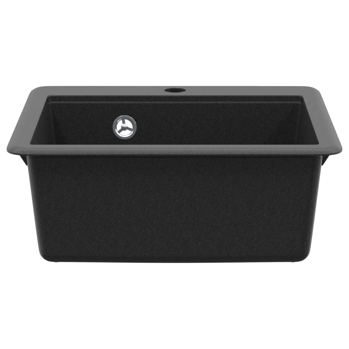 vidaXL Σιντρινο Μαύρο 470 x 440 mm Γρανίτης