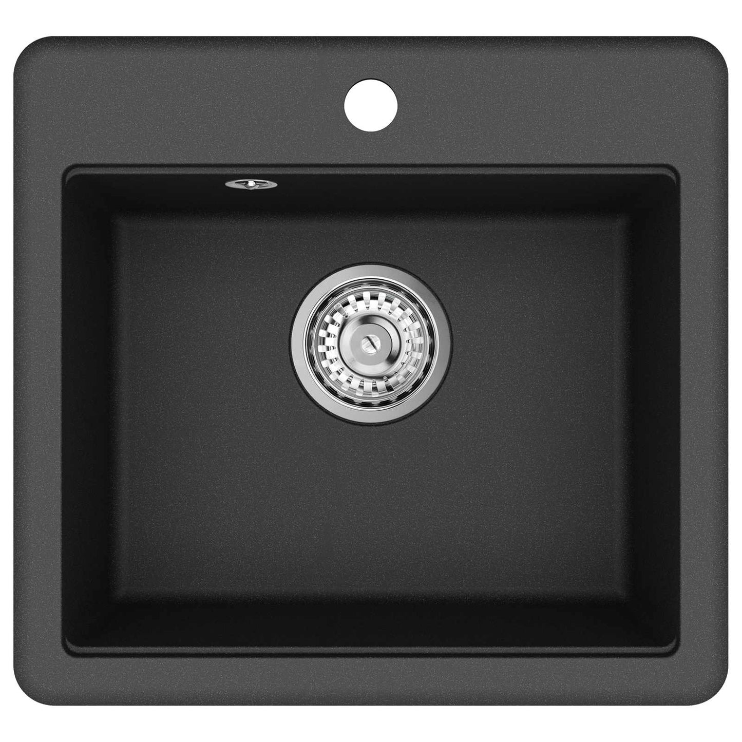 vidaXL Σιντρινο Μαύρο 470 x 440 mm Γρανίτης