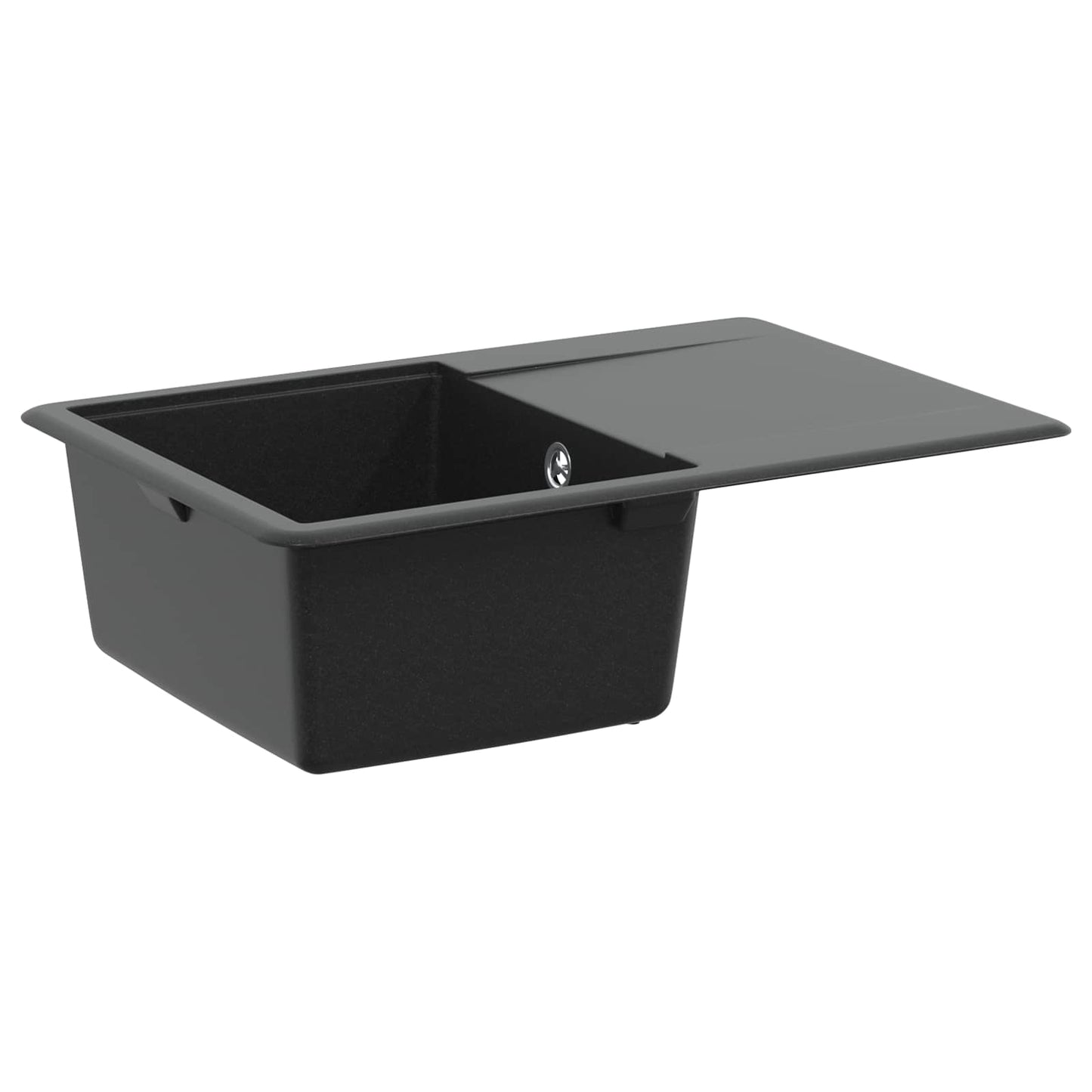 vidaXL Σιντρινο Μαύρο 670 x 460 mm Γρανίτης