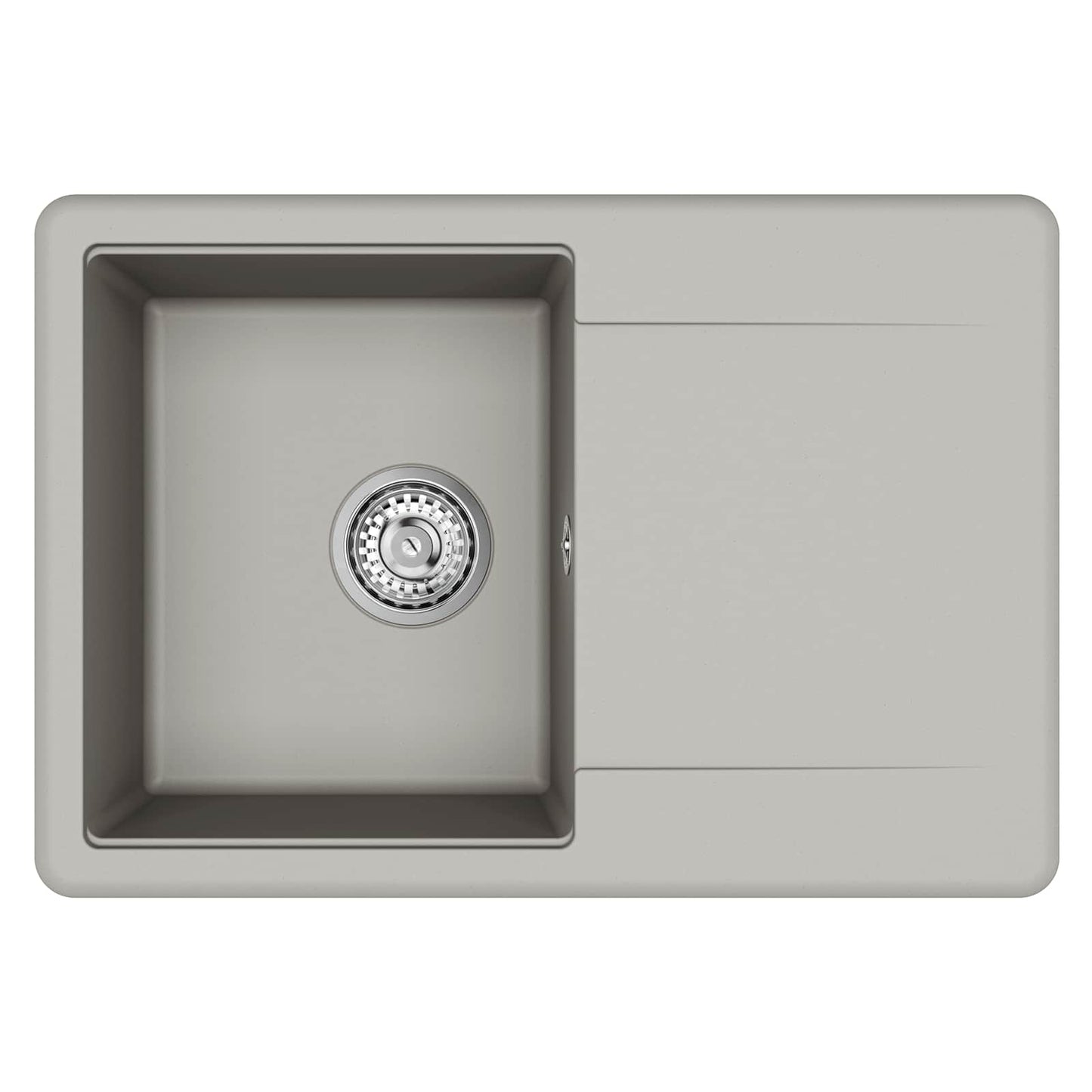 vidaXL Σιντρινο Γκρι 670 x 460 mm 80% Χαλαζίας και 20% Ρητίνη