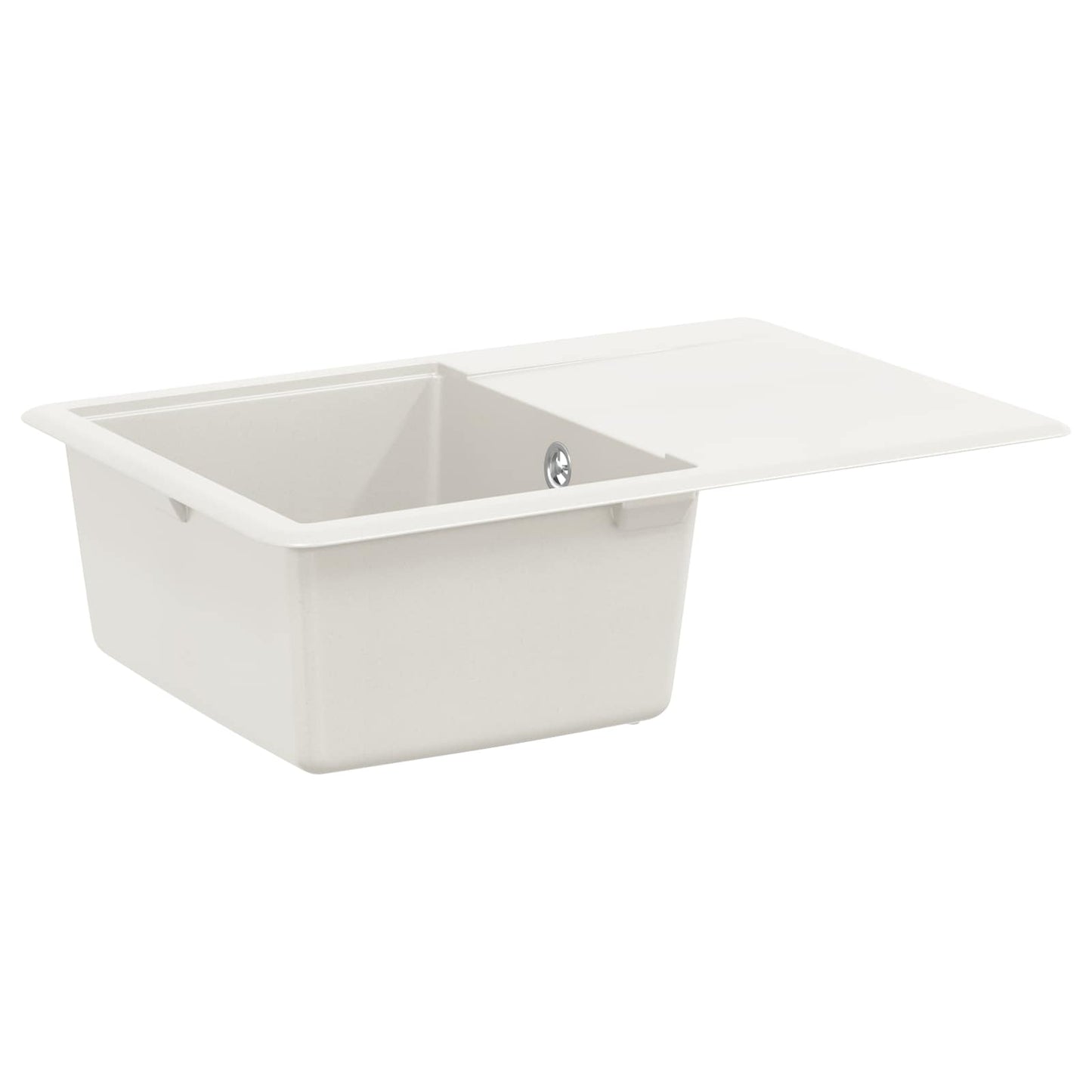 vidaXL Σιντρινο Λευκό 670 x 460 mm 80% Χαλαζίας και 20% Ρητίνη