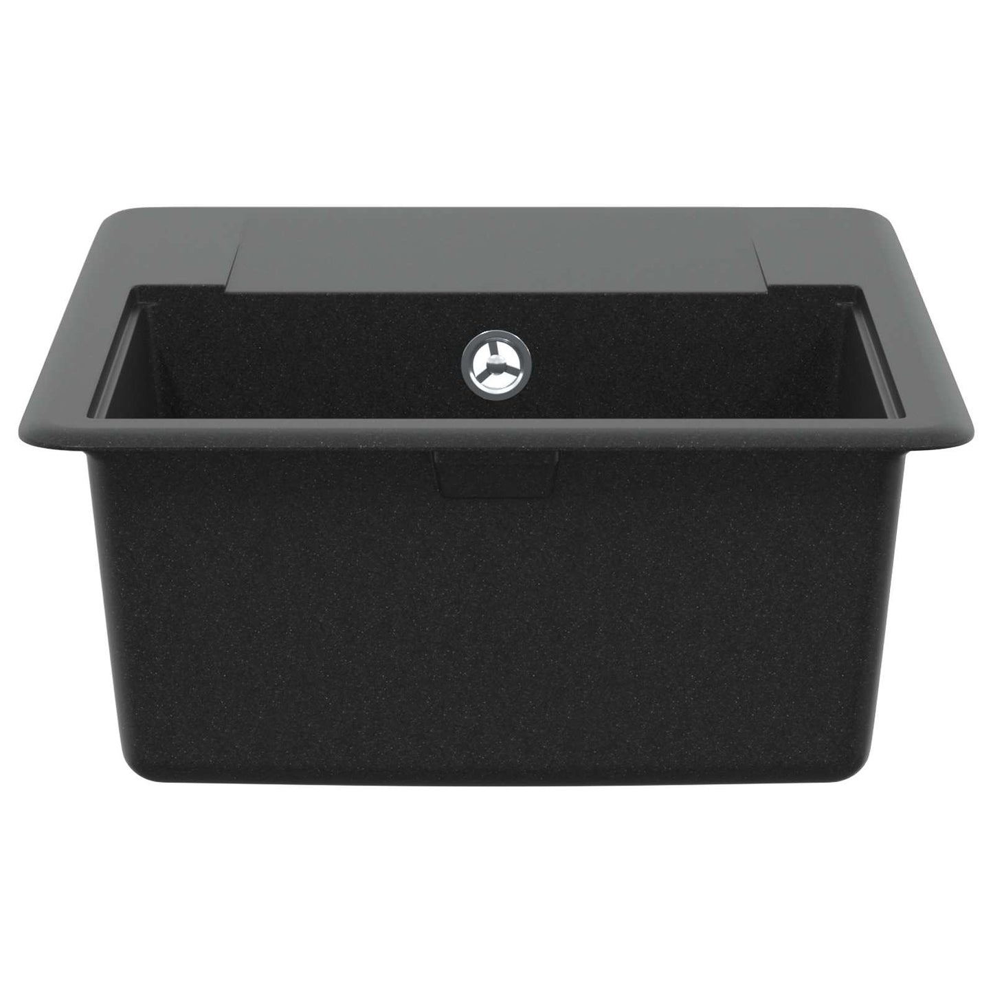 vidaXL Σιντρινο Μαύρο 560 x 460 mm 80% Χαλαζίας και 20% Ρητίνη