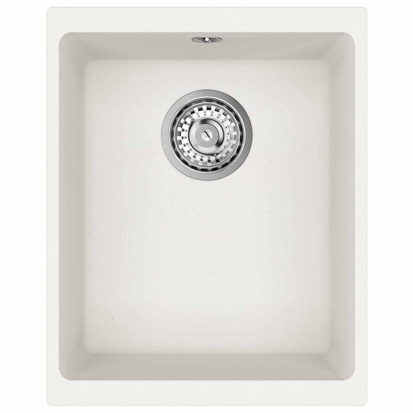 vidaXL Σιντρινο Λευκό 370 x 460 mm 80% Χαλαζίας και 20% Ρητίνη