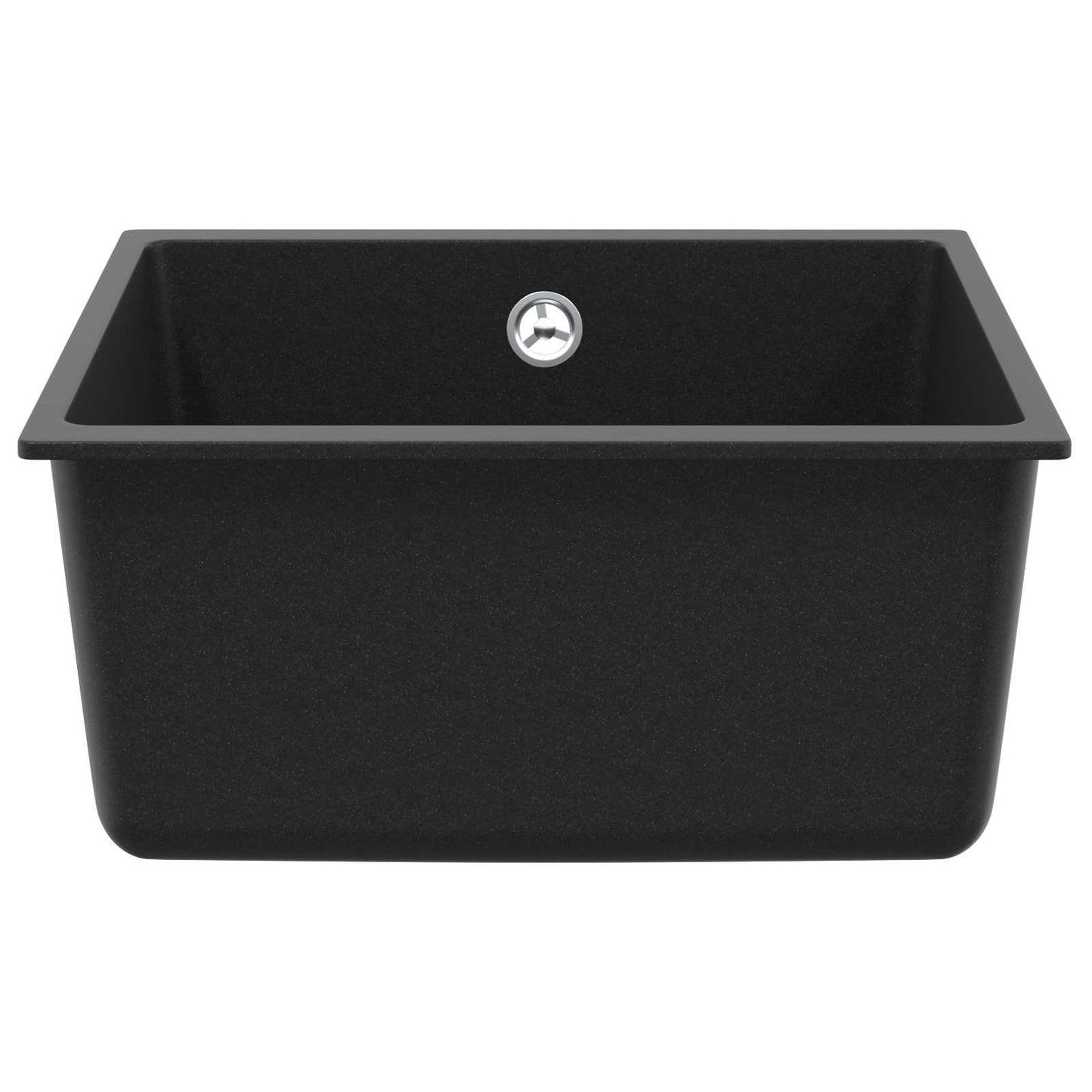 vidaXL Σιντρινο Μαύρο 430 x 460 mm 80% Χαλαζίας και 20% Ρητίνη