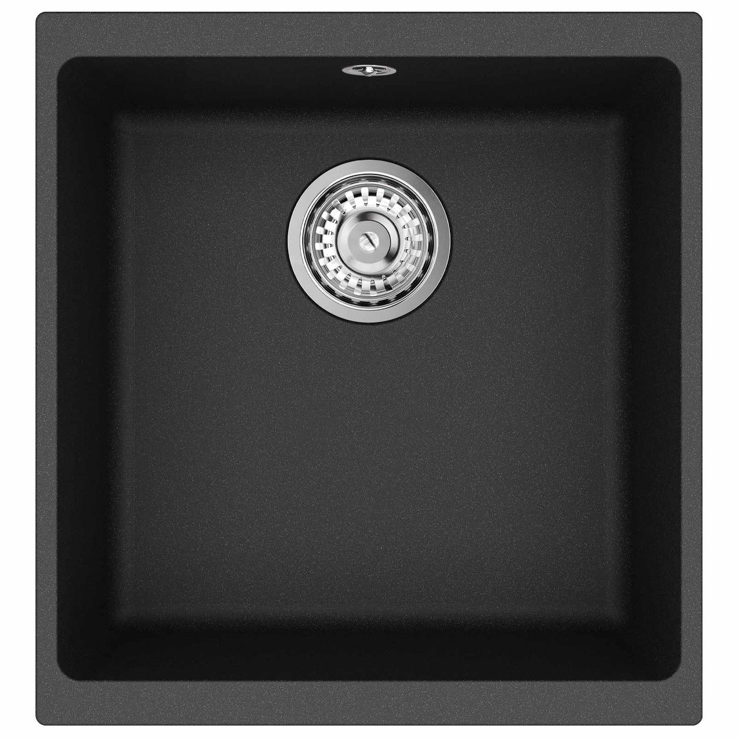 vidaXL Σιντρινο Μαύρο 430 x 460 mm 80% Χαλαζίας και 20% Ρητίνη