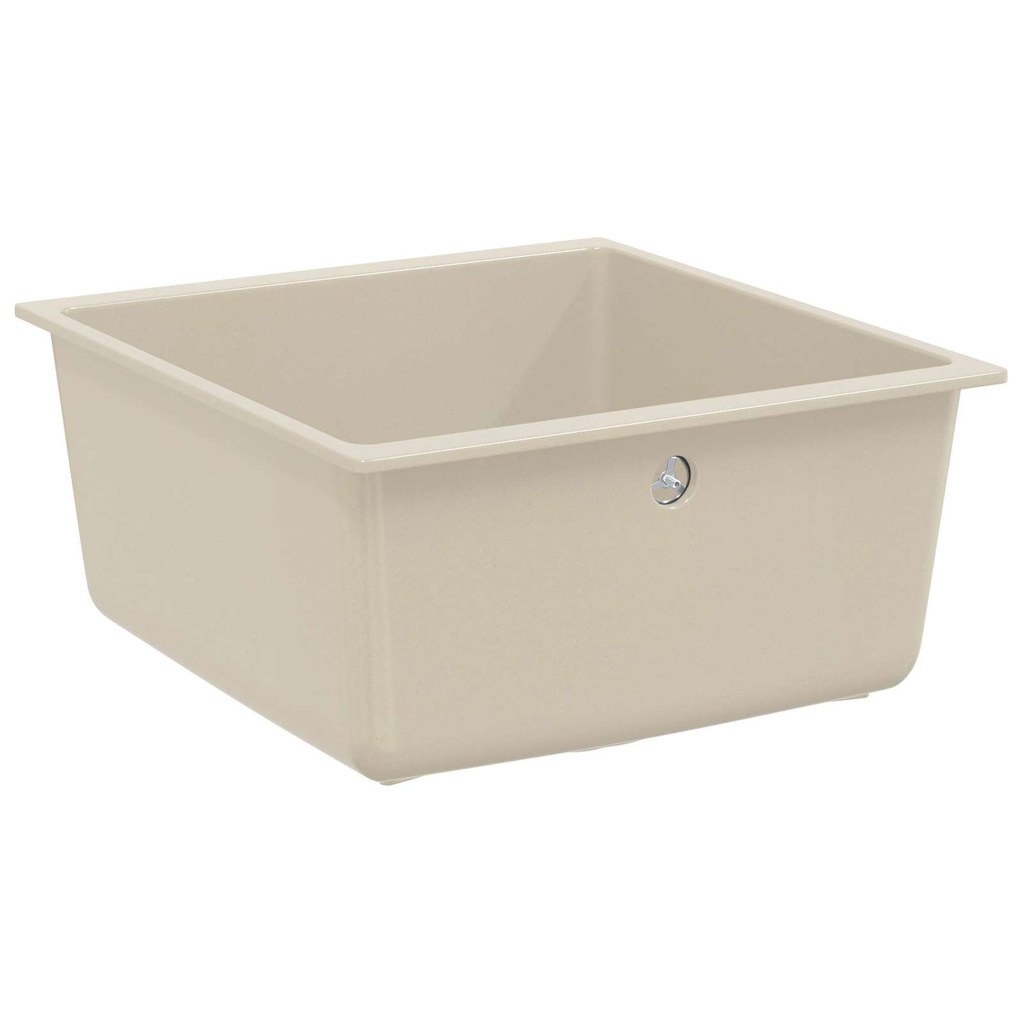 vidaXL Σιντρινο Μπεζ 430 x 460 mm 80% Χαλαζίας και 20% Ρητίνη