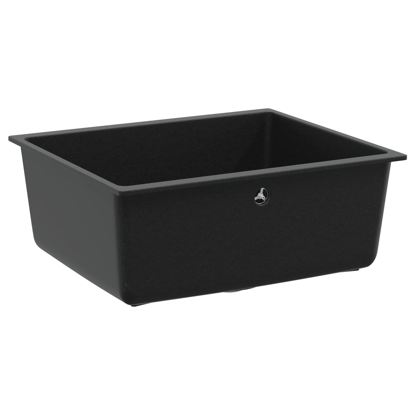 vidaXL Σιντρινο Μαύρο 530 x 460 mm 80% Χαλαζίας και 20% Ρητίνη
