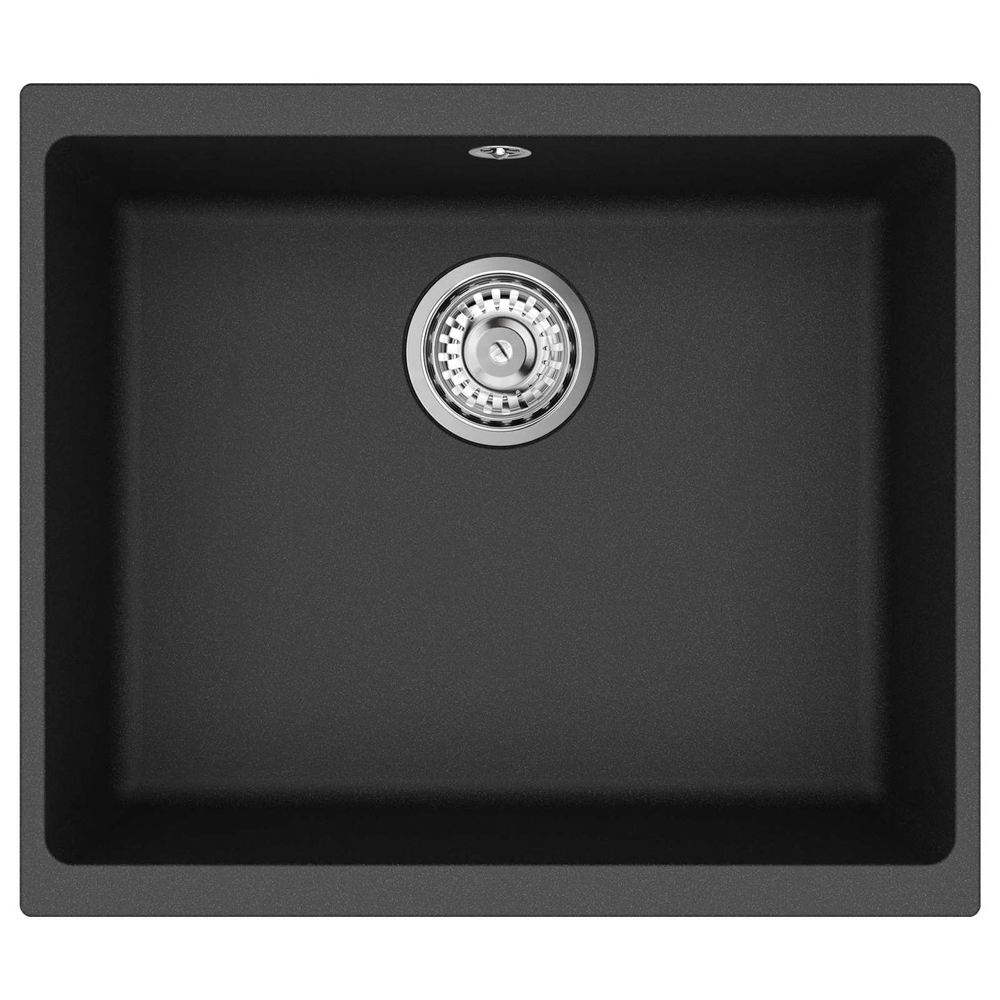 vidaXL Σιντρινο Μαύρο 530 x 460 mm 80% Χαλαζίας και 20% Ρητίνη