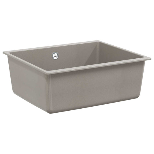 vidaXL Σιντρινο Γκρι 530 x 460 mm 80% Χαλαζίας και 20% Ρητίνη
