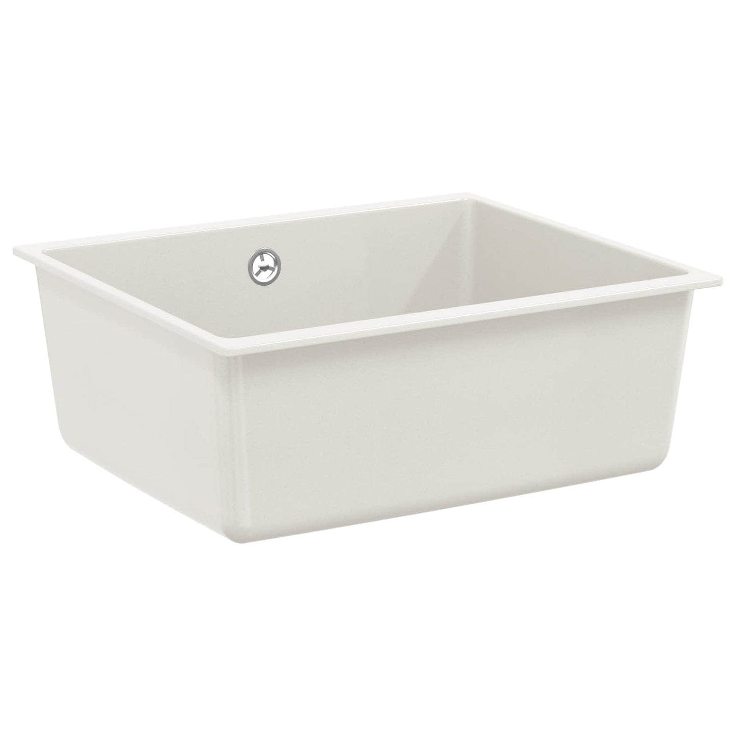 vidaXL Σιντρινο Λευκό 530 x 460 mm 80% Χαλαζίας και 20% Ρητίνη