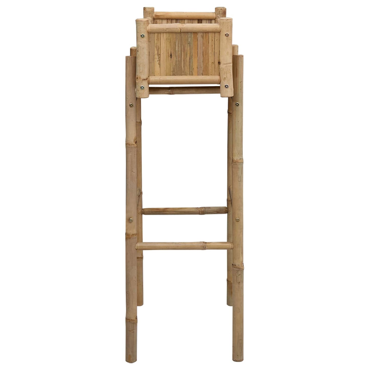 vidaXL Γλάστρα Κήπου με Βάση Φυσικό 50 x 38 x 114 εκ Μπαμπού