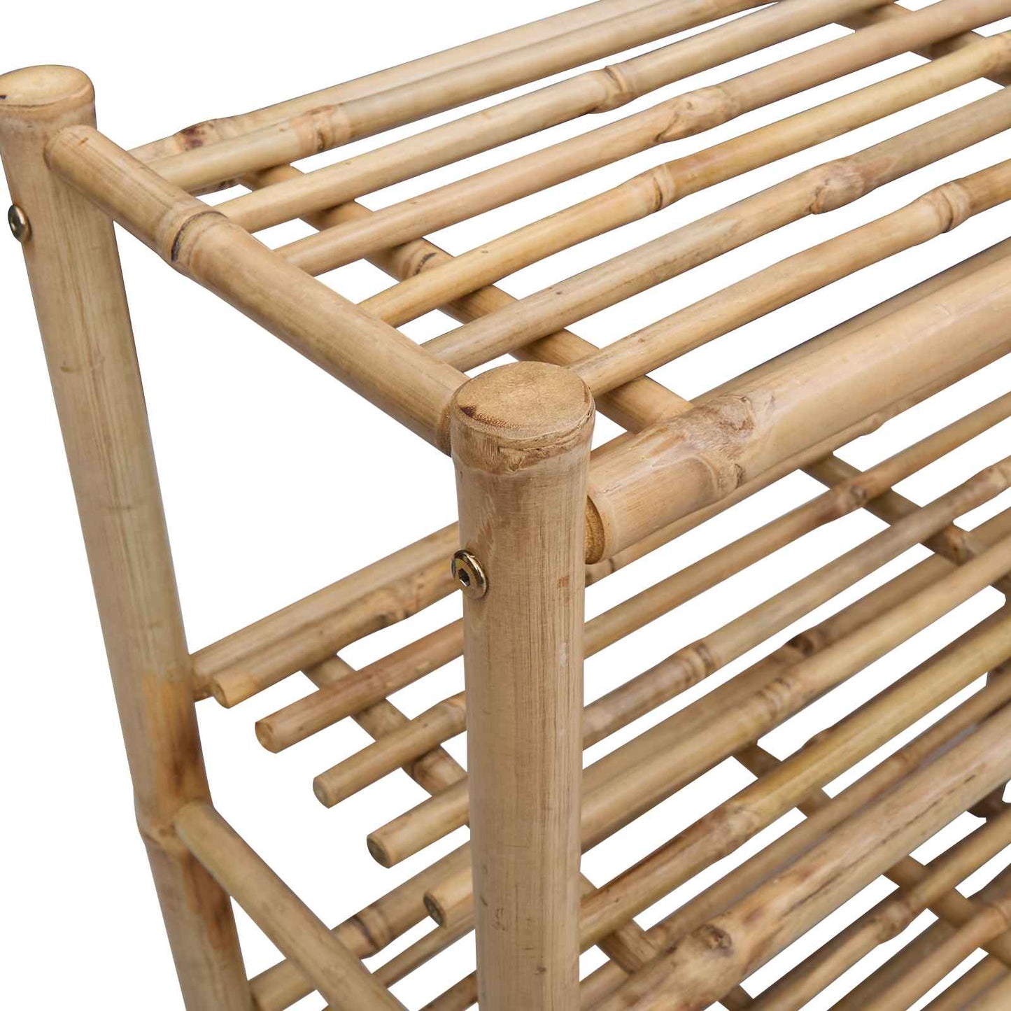 vidaXL Ράφι Παπουτσιών με ράφι Φυσικό 88 x 27 x 80 εκ. Μπαμπού