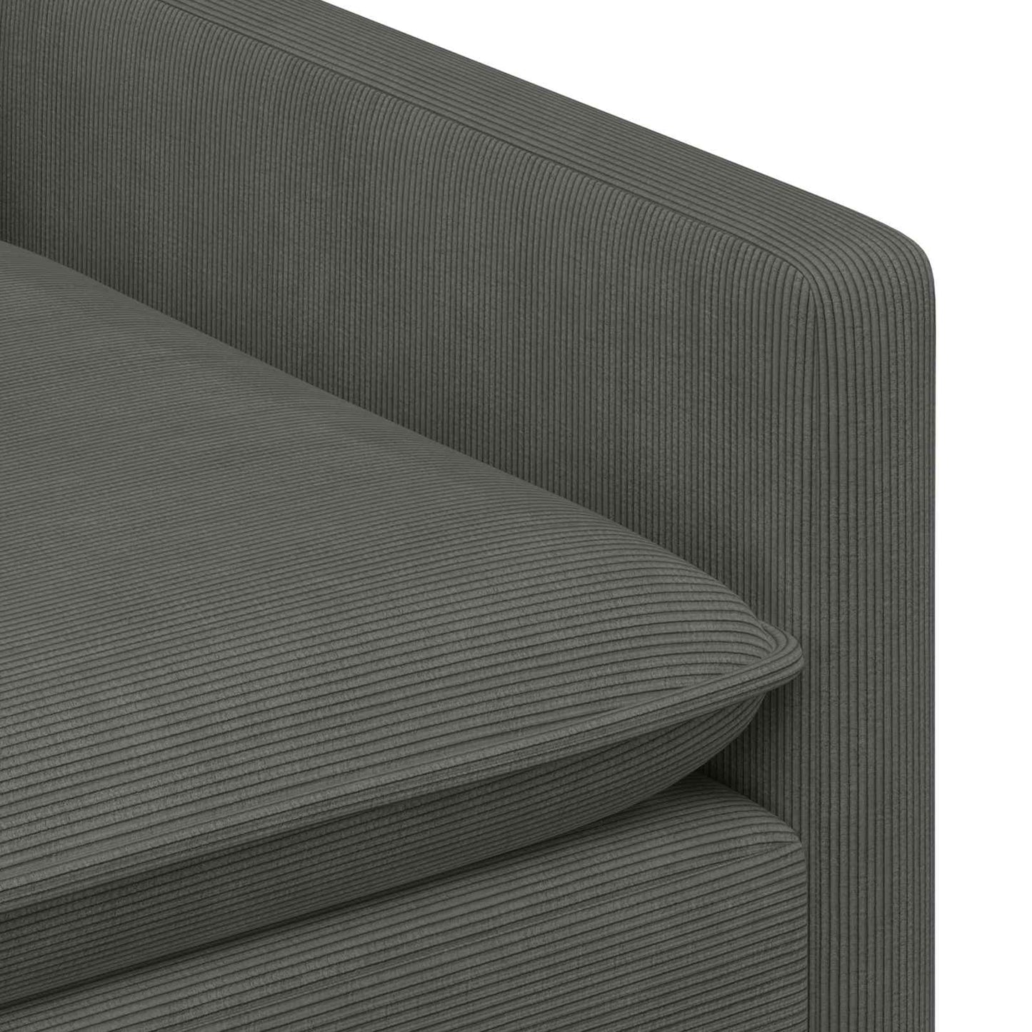 vidaXL Σετ Καναπέ 2 pcs Σκούρο Γκρι Ύφασμα