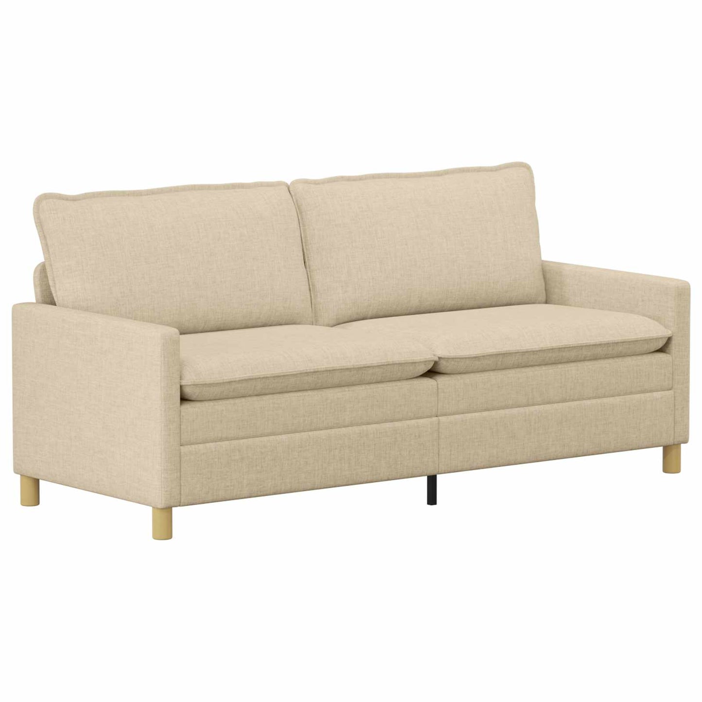 vidaXL Σετ Καναπέ 2 τμχ. Κρεμ Ύφασμα