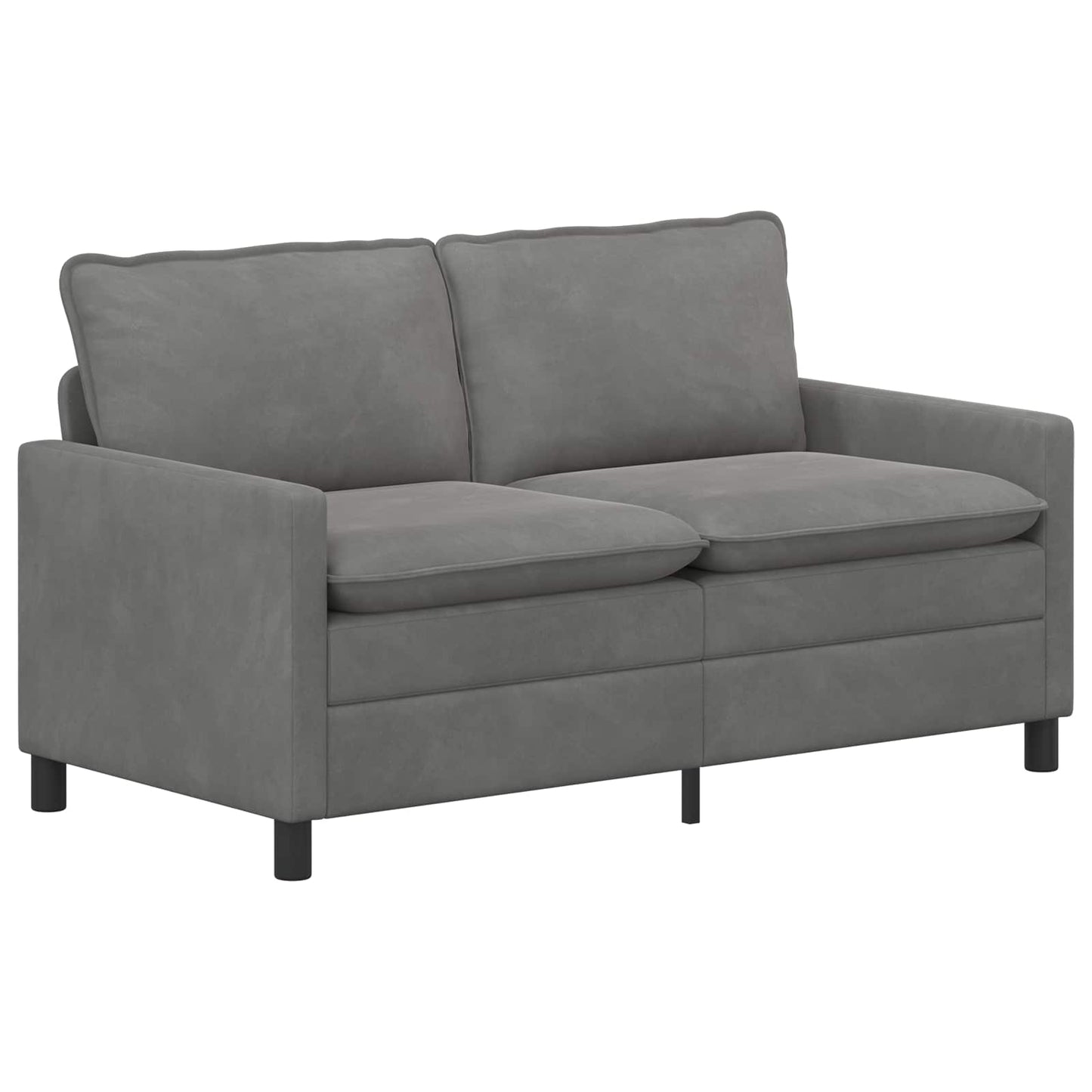 vidaXL Σετ Καναπέ 2 pcs Σκούρο Γκρι Βελούδο