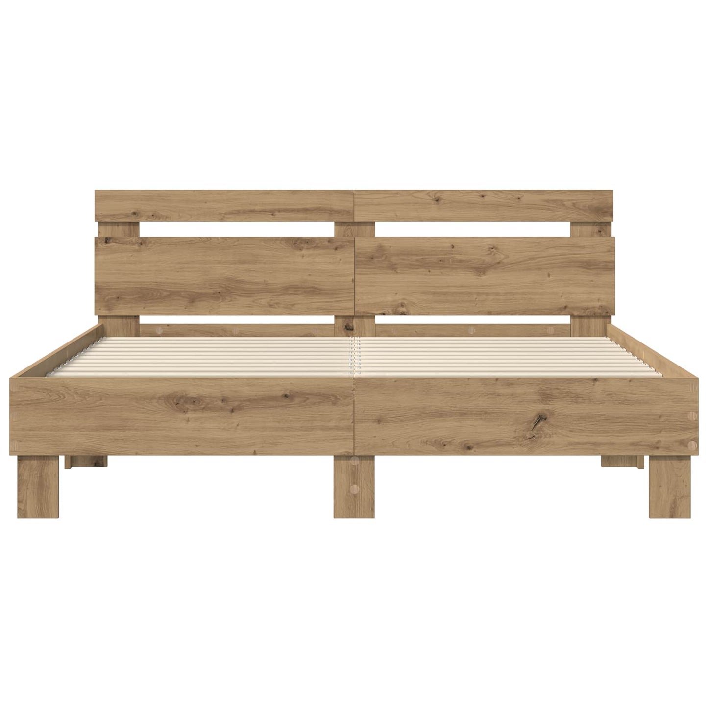 vidaXL Σκελετός Κρεβατιού Artisan Oak 160 x 200 cm Επεξεργασμένο ξύλο