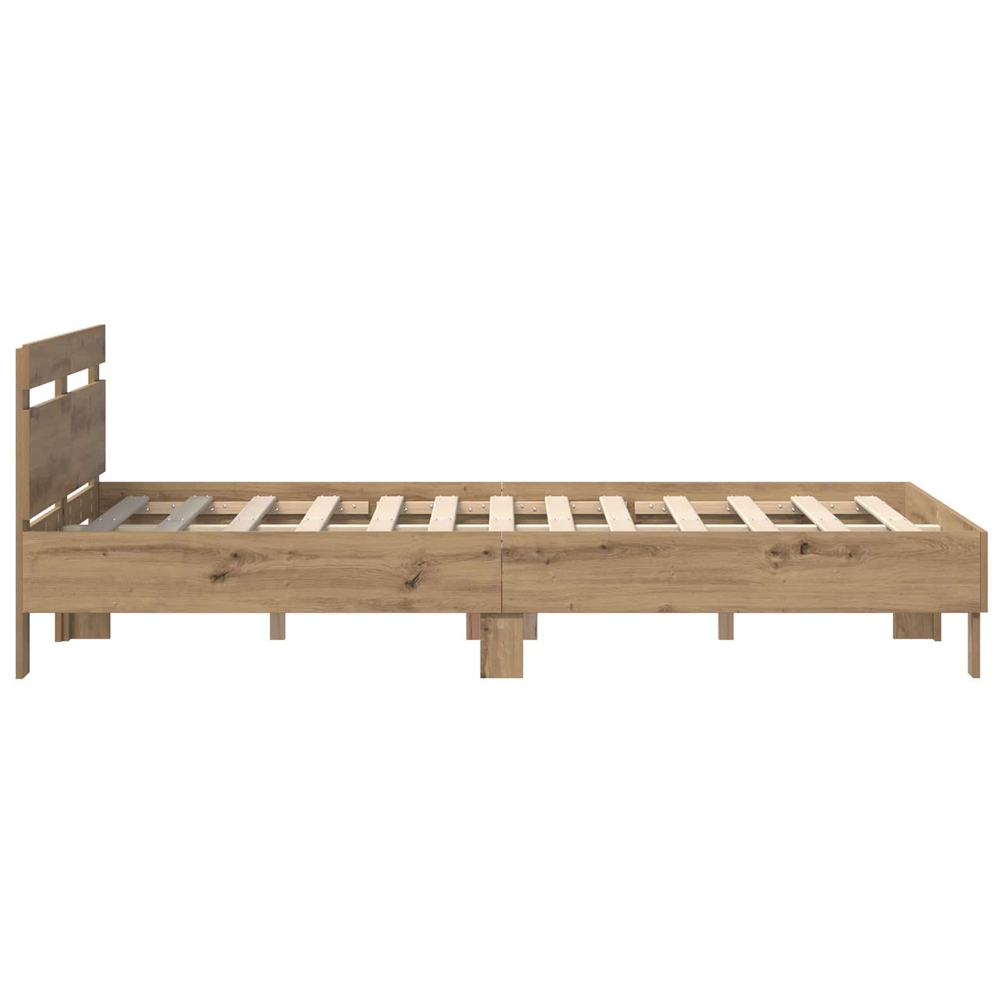vidaXL Σκελετός Κρεβατιού Artisan Oak 160 x 200 cm Επεξεργασμένο ξύλο