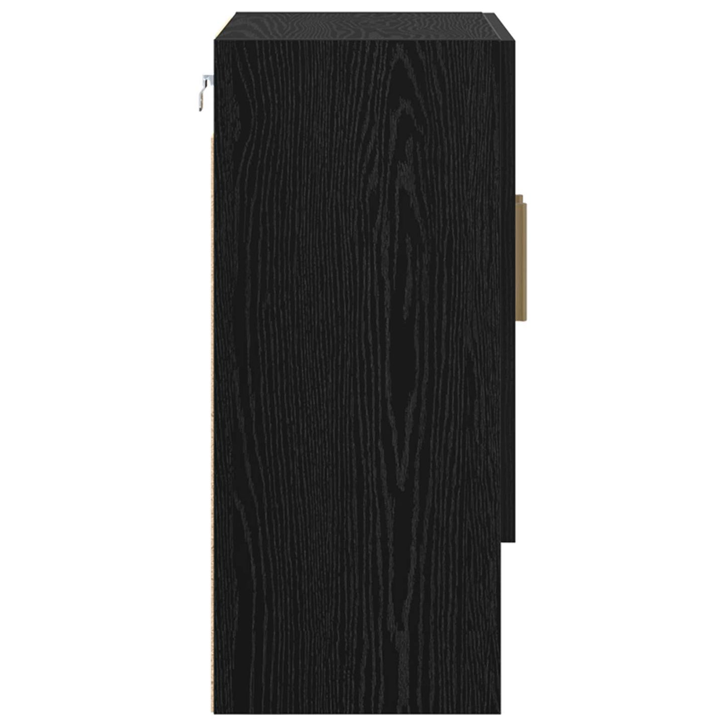 vidaXL Ντουλάπα Τοίχου 60 x 31 x 70 εκ Επεξεργασμένο Ξύλο Μαύρη Οξυά