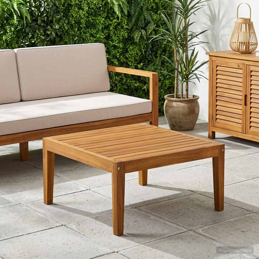 vidaXL τραπέζι Στερεό Ξύλο Ακακίας Φυσικό 60 x 60 x 30 cm