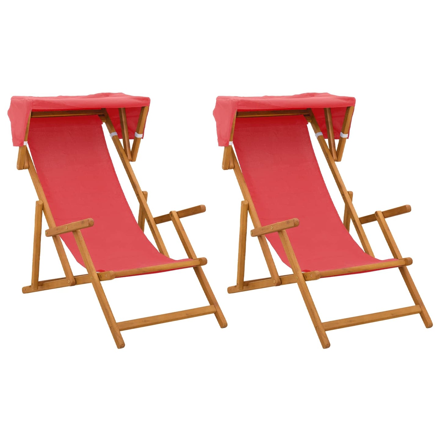 vidaXL Καρέκλα Ακτίνας 2 pcs 3 θέση Στερεό Ξύλο Ευκαλύπτου Κόκκινο