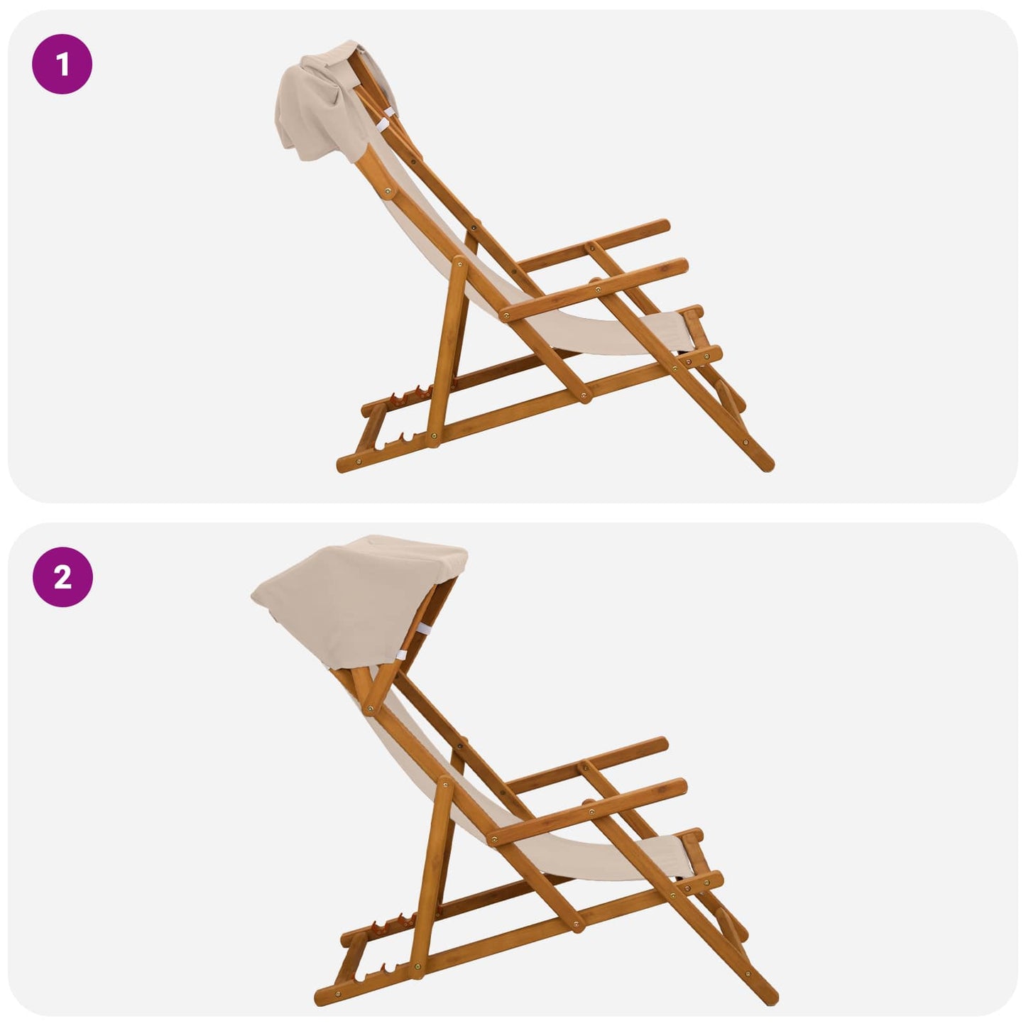 vidaXL Καρέκλα Ακτίνας 2 pcs 3 θέση Στερεό Ξύλο Ευκαλύπτου Μπεζ