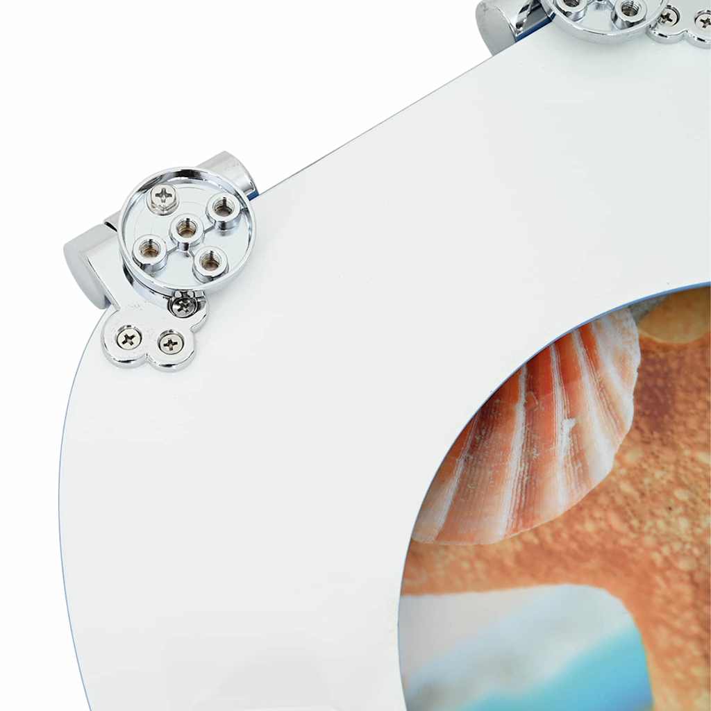 vidaXL Μαλακή κλειστή λεκάνη Θαλάσσια Κατασκευή 44 x 38 εκ.