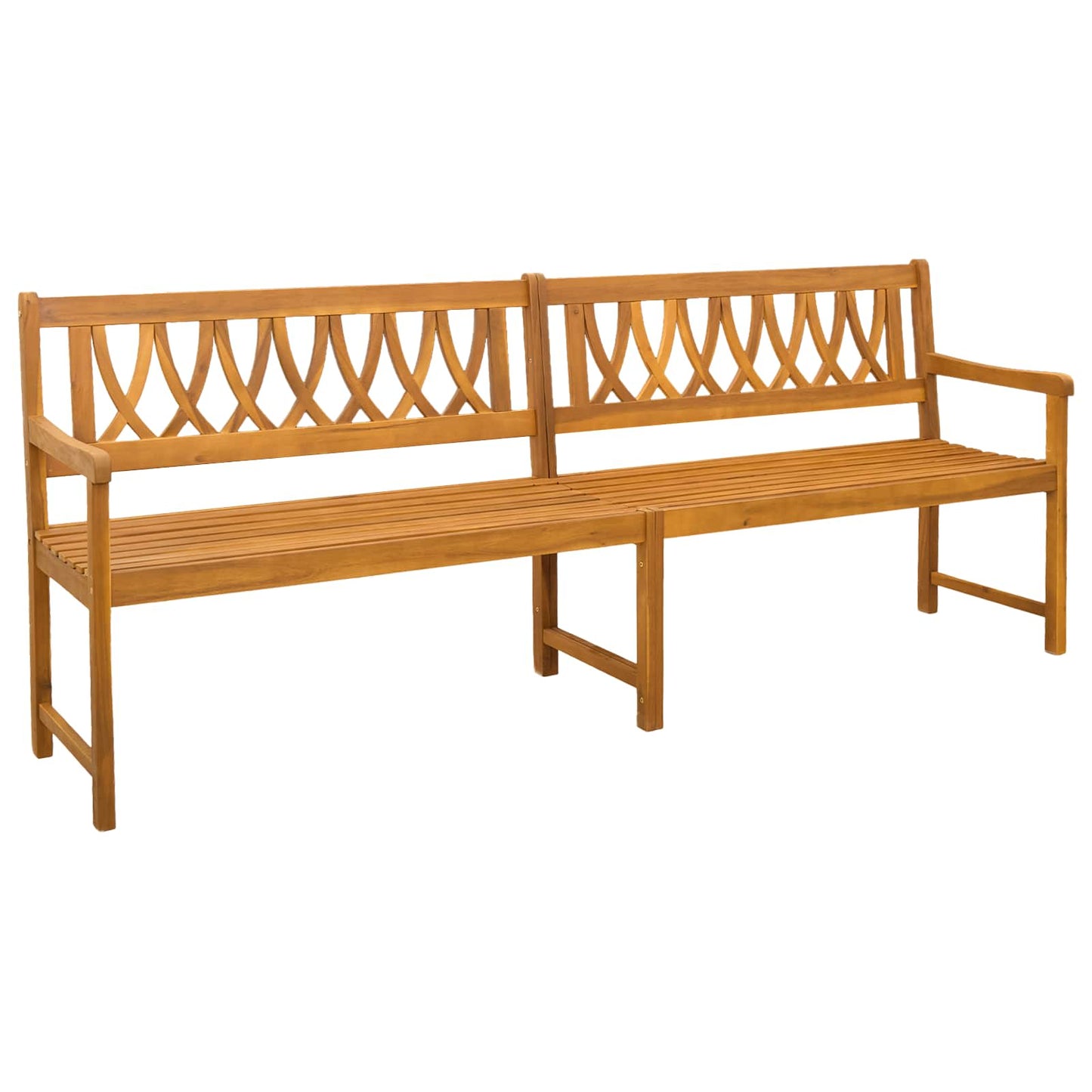vidaXL Εξωτερικός πάγκος Φυσικό 220 x 55,5 x 90 εκ.