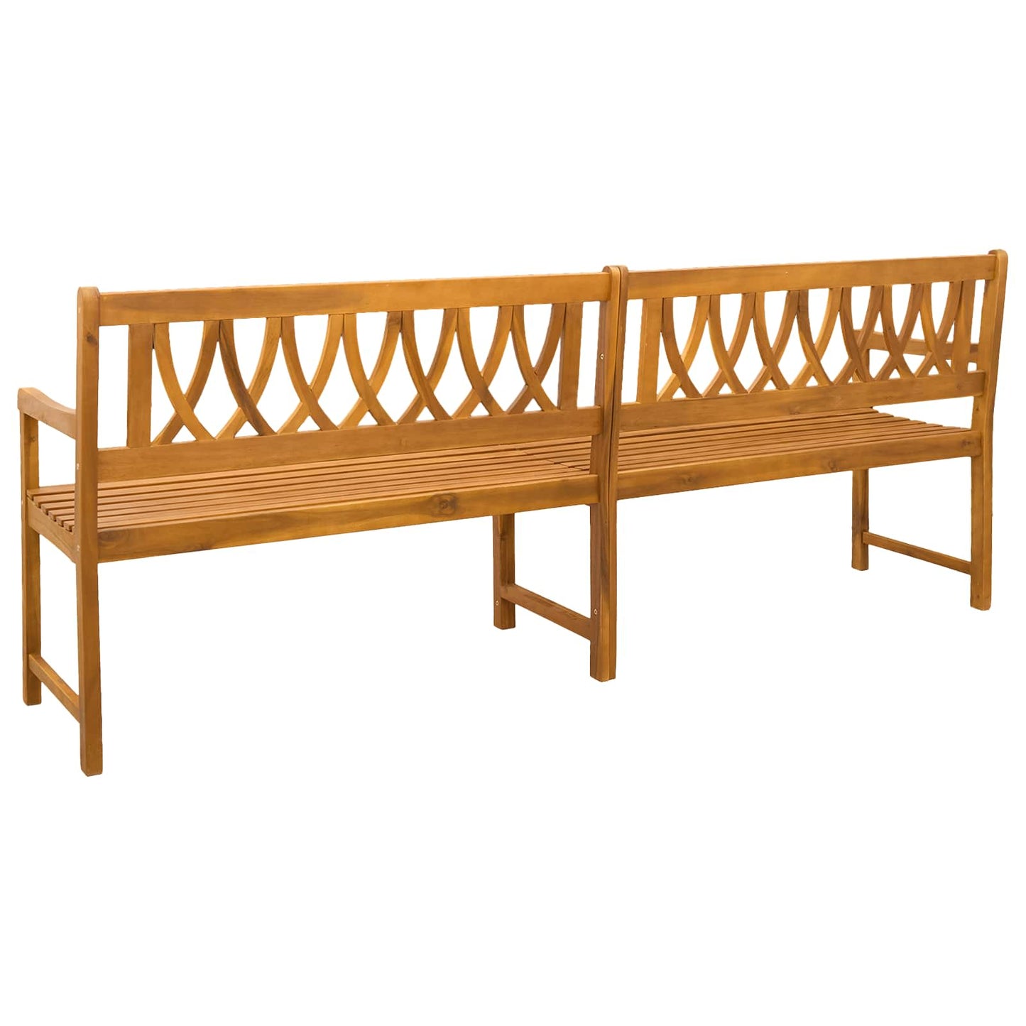 vidaXL Εξωτερικός πάγκος Φυσικό 220 x 55,5 x 90 εκ.