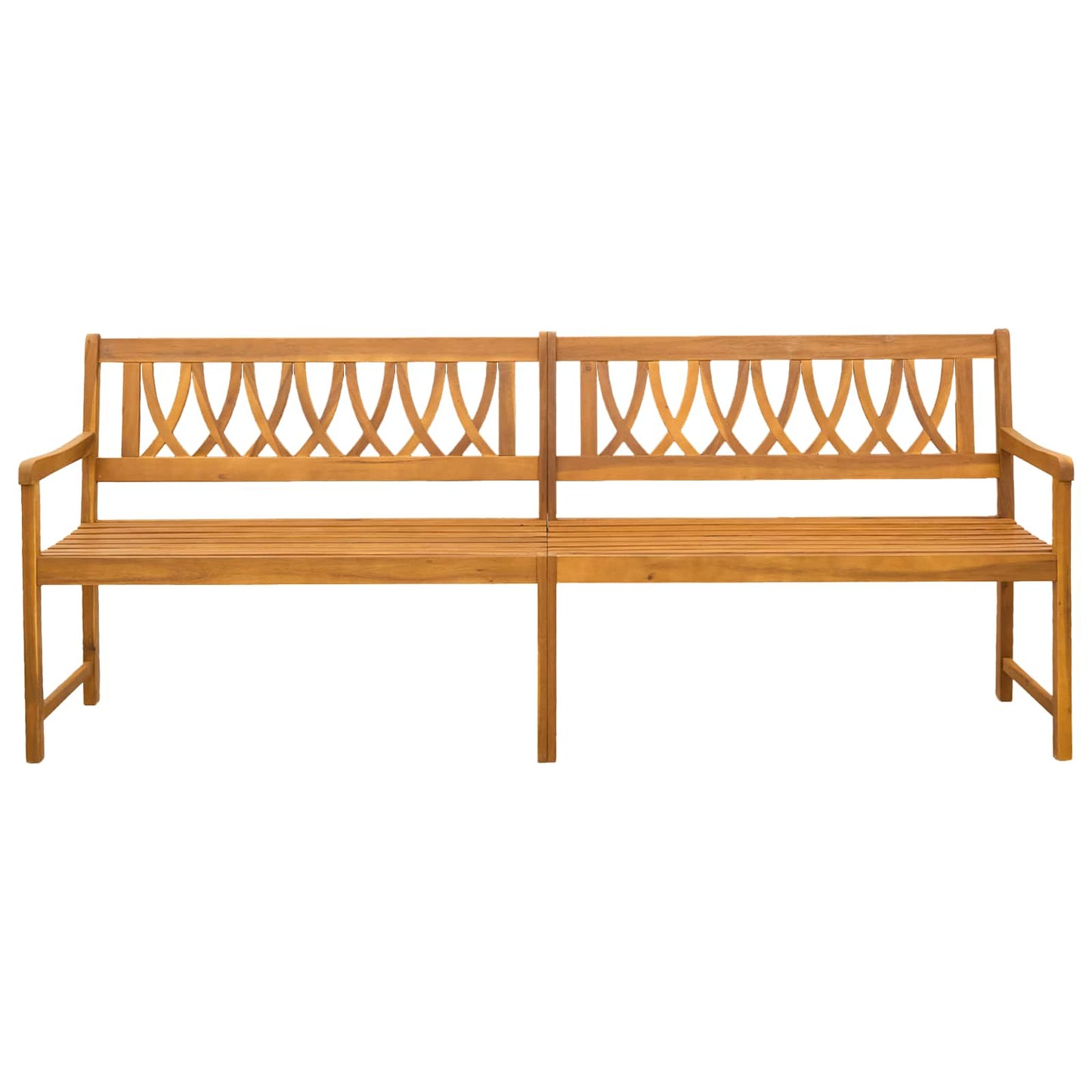vidaXL Εξωτερικός πάγκος Φυσικό 220 x 55,5 x 90 εκ.