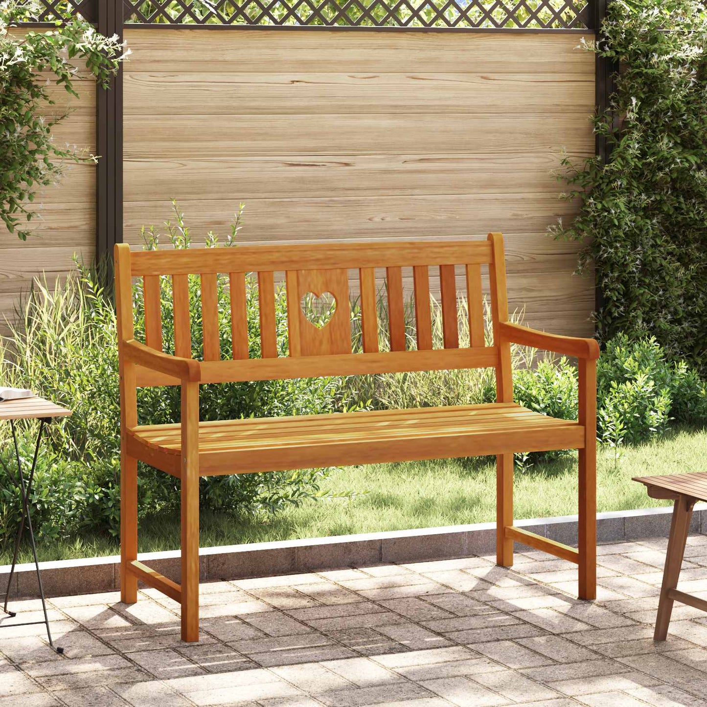 vidaXL Εξωτερικός πάγκος Φυσικό 110 x 55,5 x 90 cm Στερεό Ξύλο Ακακίας