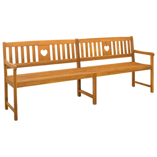 vidaXL Εξωτερικός πάγκος Φυσικό 220 x 55,5 x 90 εκ.