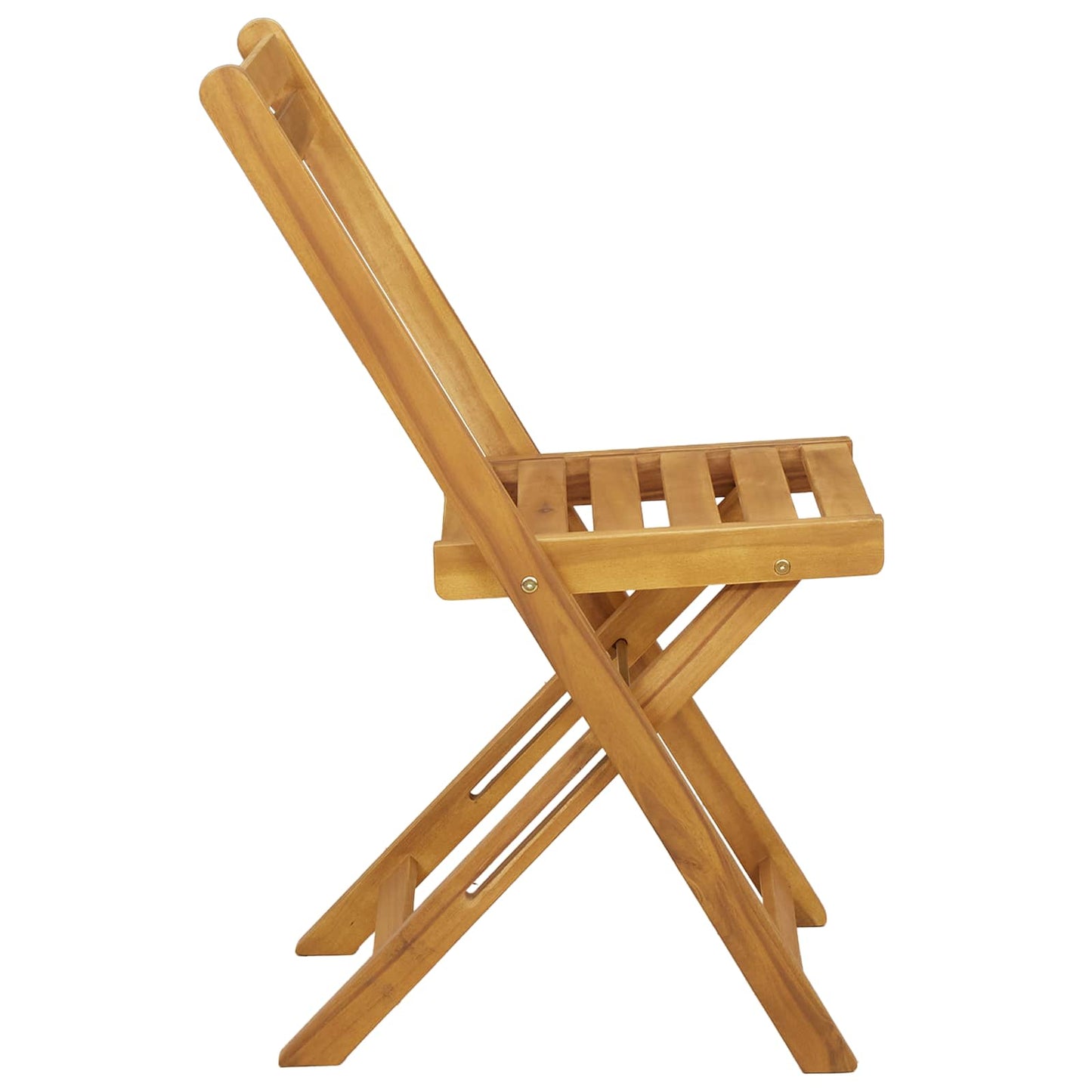 vidaXL Φορητές καρέκλες κήπου 4 pcs Φυσικό 40 x 53 x 80 εκ