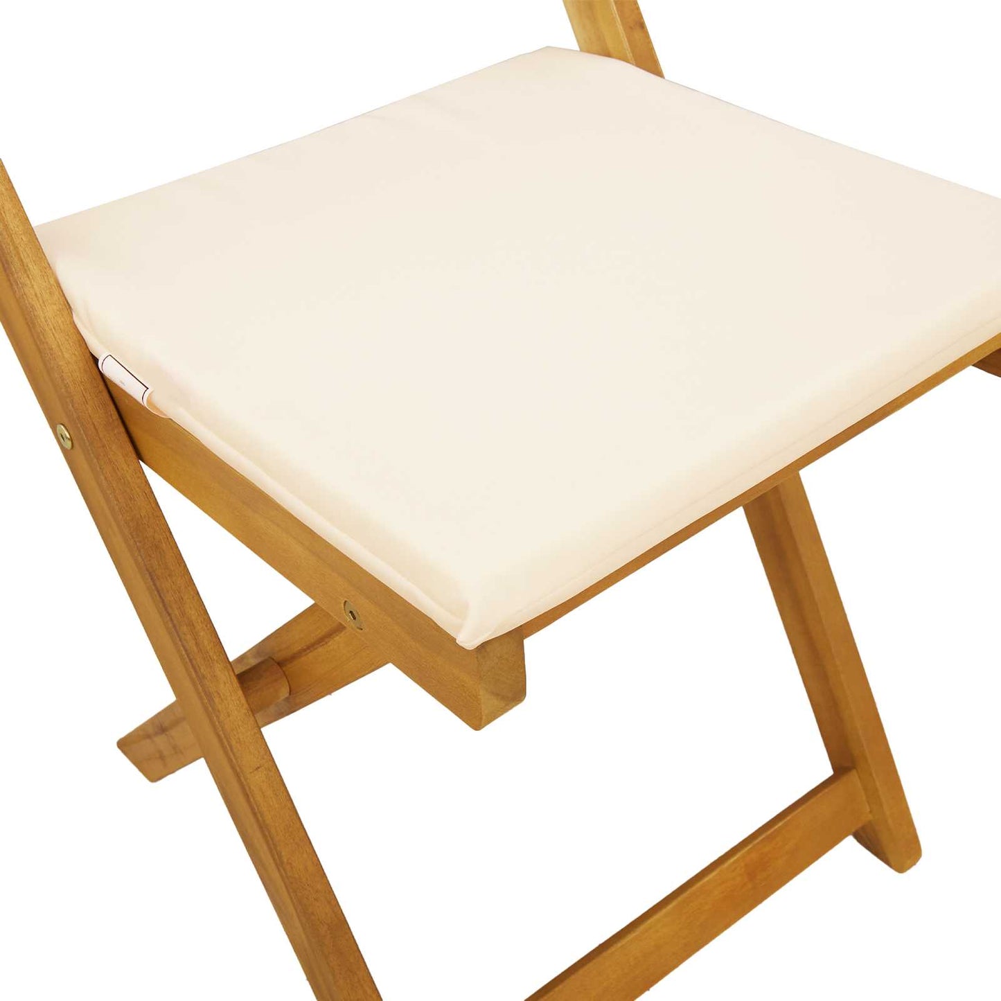 vidaXL Καρέκλες εξωτερικής βεράντας 4 pcs Λευκό κρεμ 40 x 53 x 80 εκ