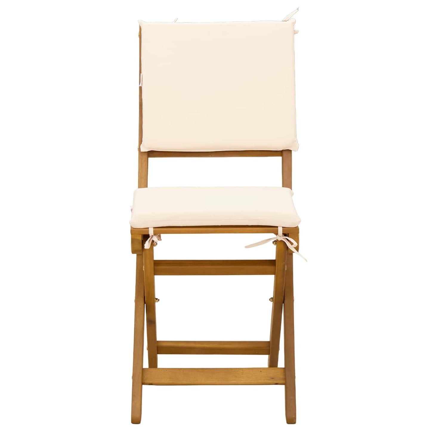 vidaXL Καρέκλες εξωτερικής βεράντας 2 pcs Λευκό κρεμ