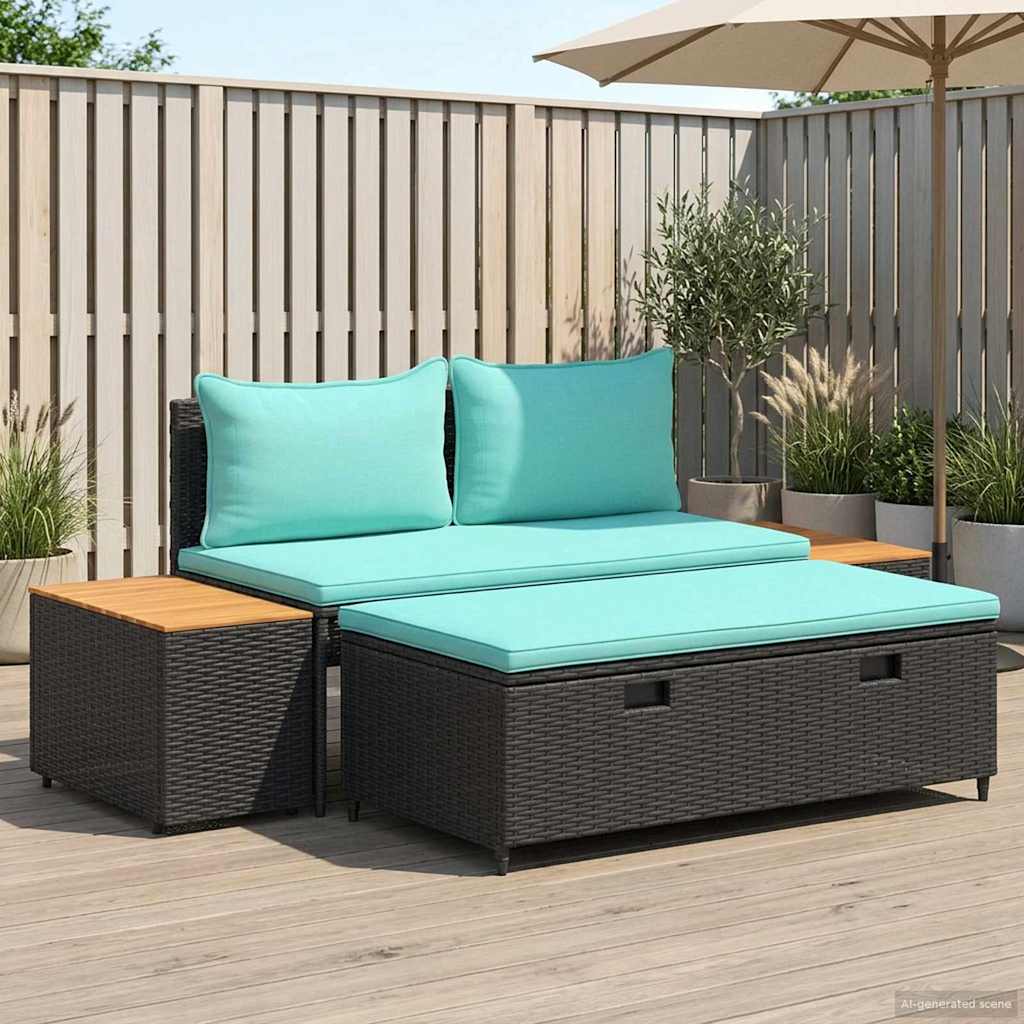 vidaXL Σειρά Καναπέ Εξωτερικού 4 -Seater 4 τμχ. 55 x 30 x 39 εκ