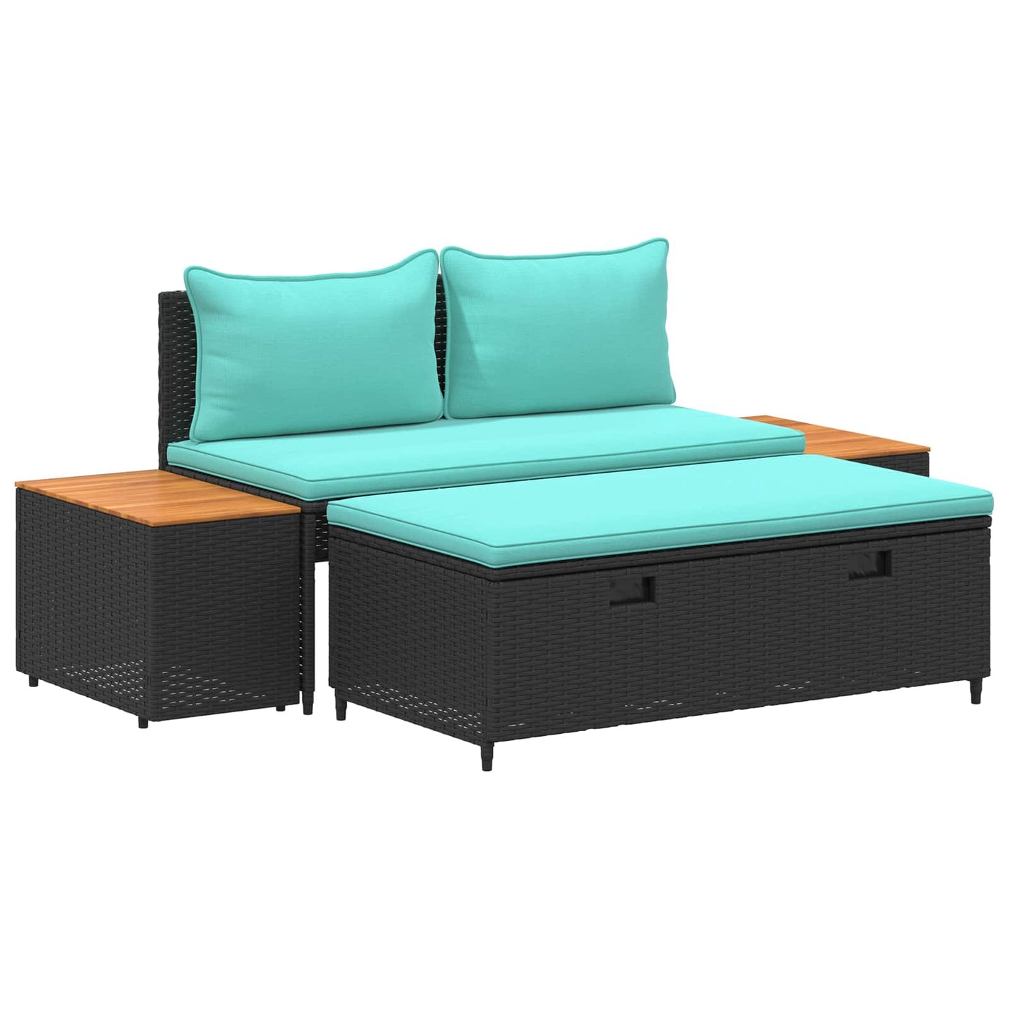 vidaXL Σειρά Καναπέ Εξωτερικού 4 -Seater 4 τμχ. 55 x 30 x 39 εκ