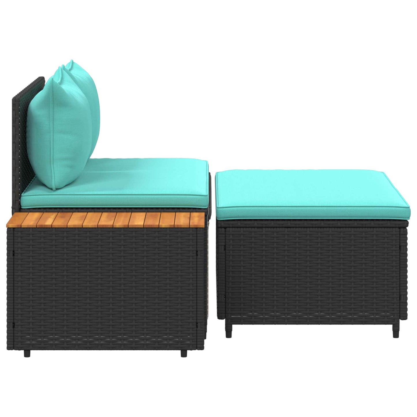 vidaXL Σειρά Καναπέ Εξωτερικού 4 -Seater 4 τμχ. 55 x 30 x 39 εκ
