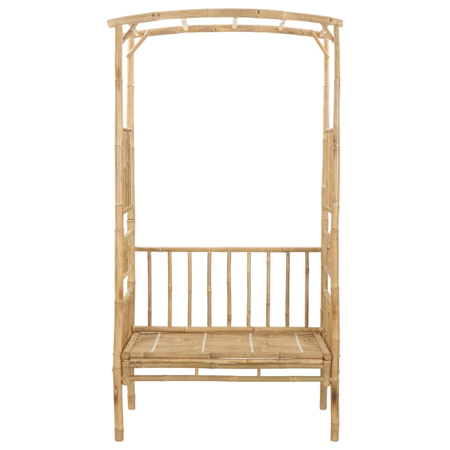 vidaXL Κήπος Καμάρα με Παγκάκι Φυσικό 115 x 50 x 205 εκ. Μπαμπού