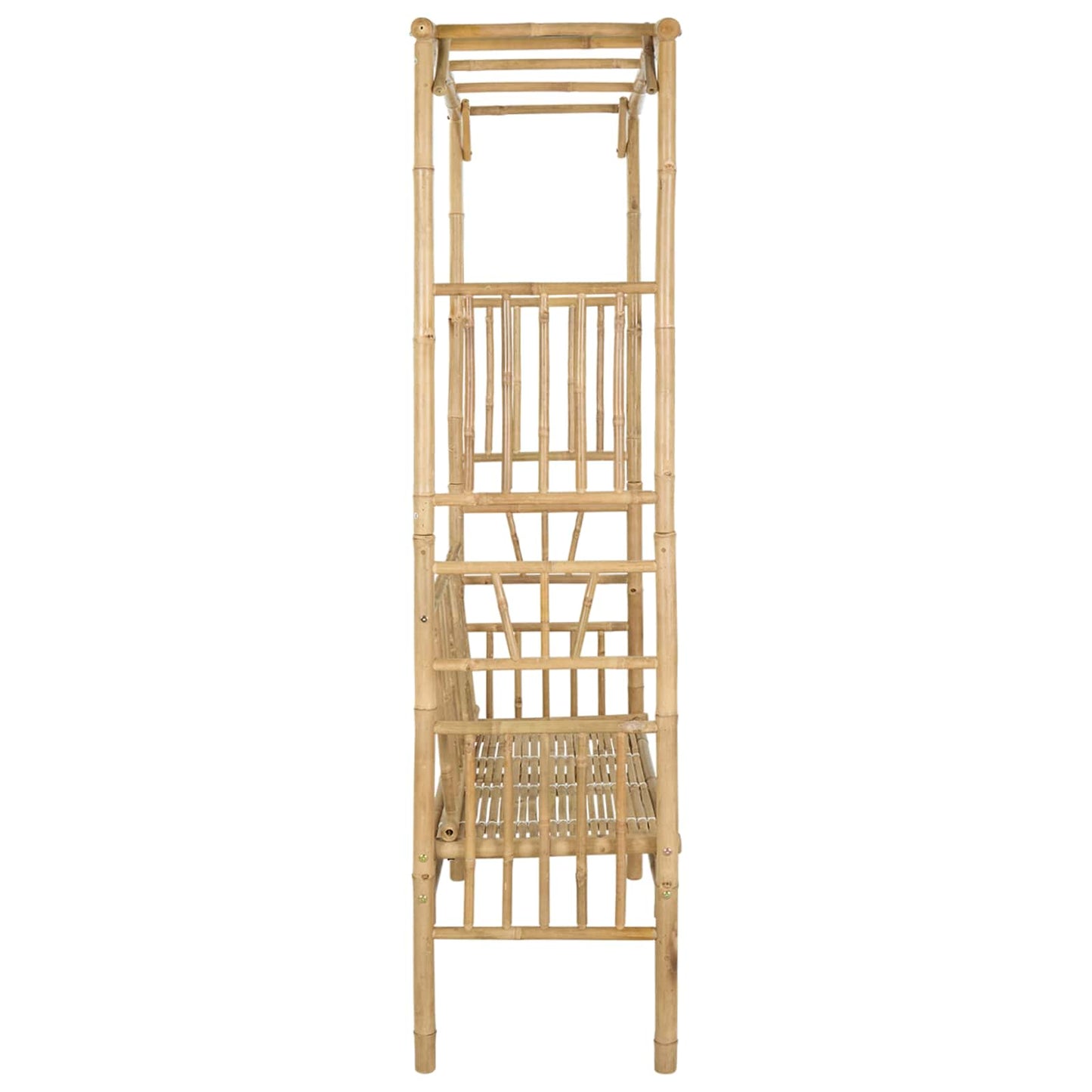 vidaXL Κήπος Καμάρα με Παγκάκι Φυσικό 115 x 50 x 205 εκ. Μπαμπού