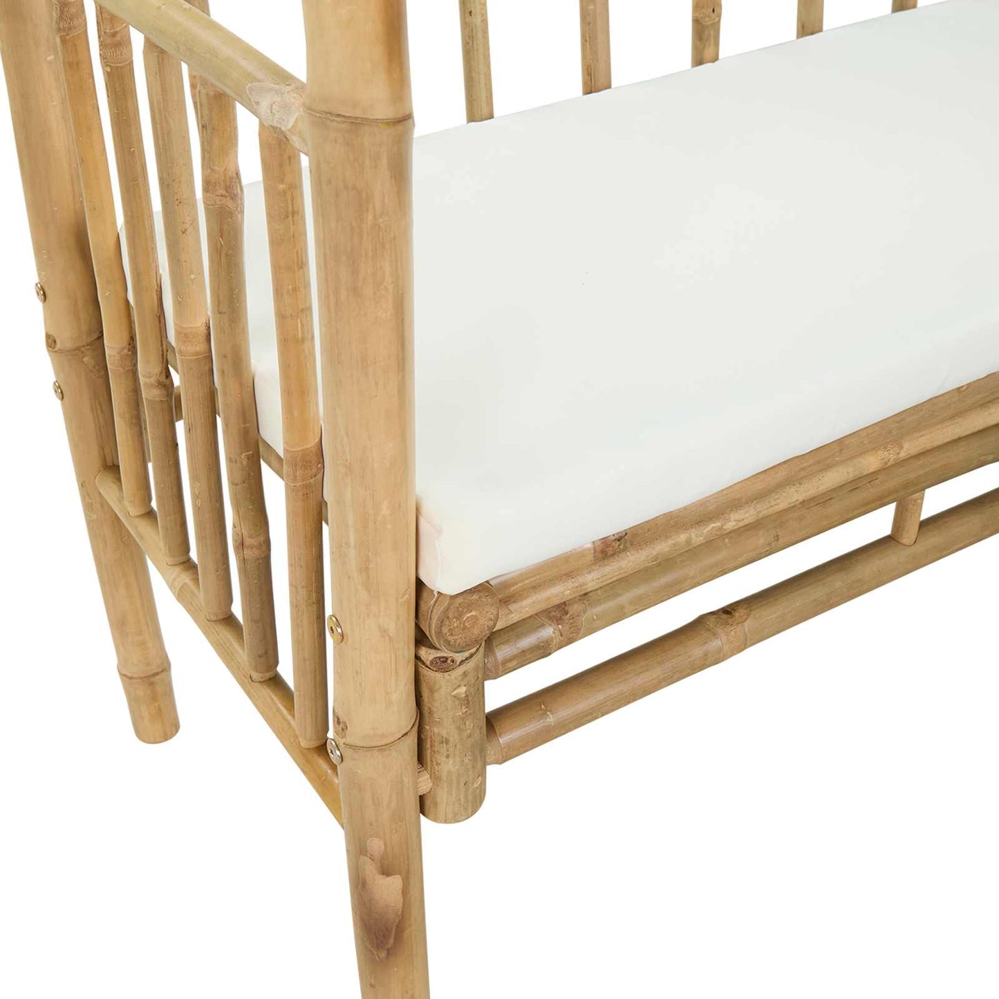 vidaXL Κήπος Καμάρα με Παγκάκι Φυσικό 115 x 50 x 205 εκ. Μπαμπού