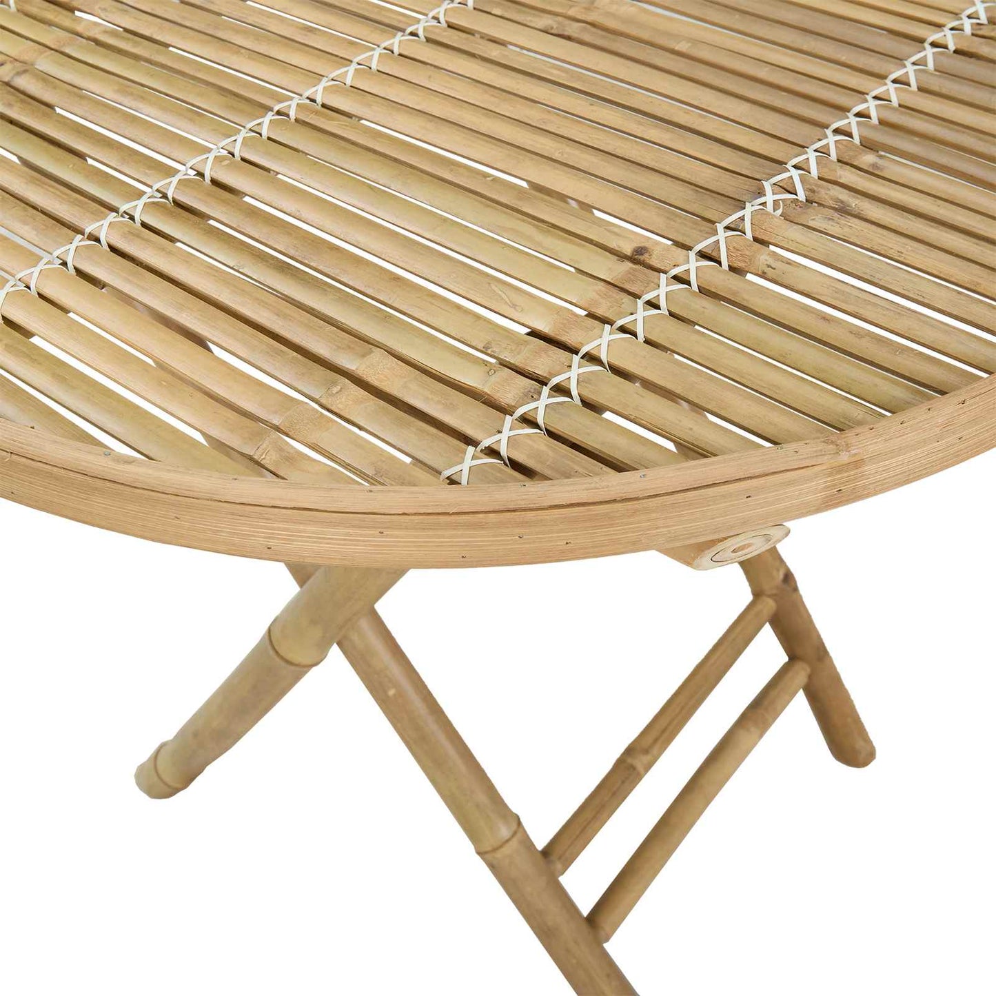 vidaXL Τραπέζι Κήπου Φυσικό 80 x 70 cm Μπαμπού