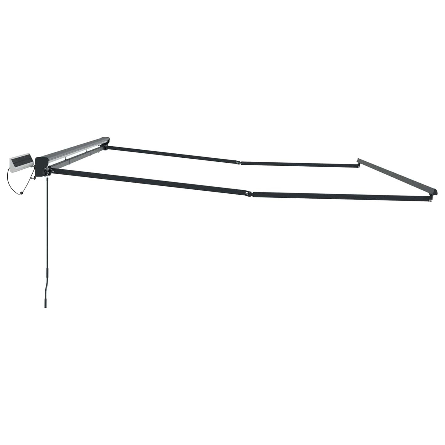 vidaXL Solar Electric Awning Frame 4.5 x 3 m Ανθρακί