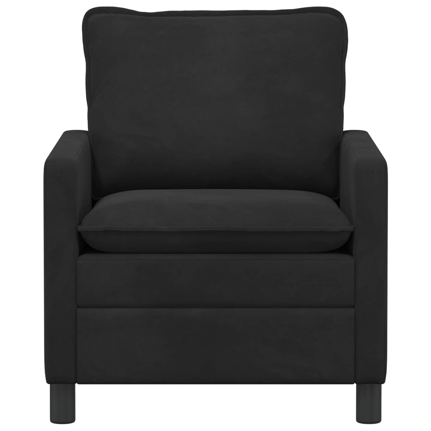 vidaXL Καναπές Μαύρο 76 x 81 x 87,5 εκ Βελούδο