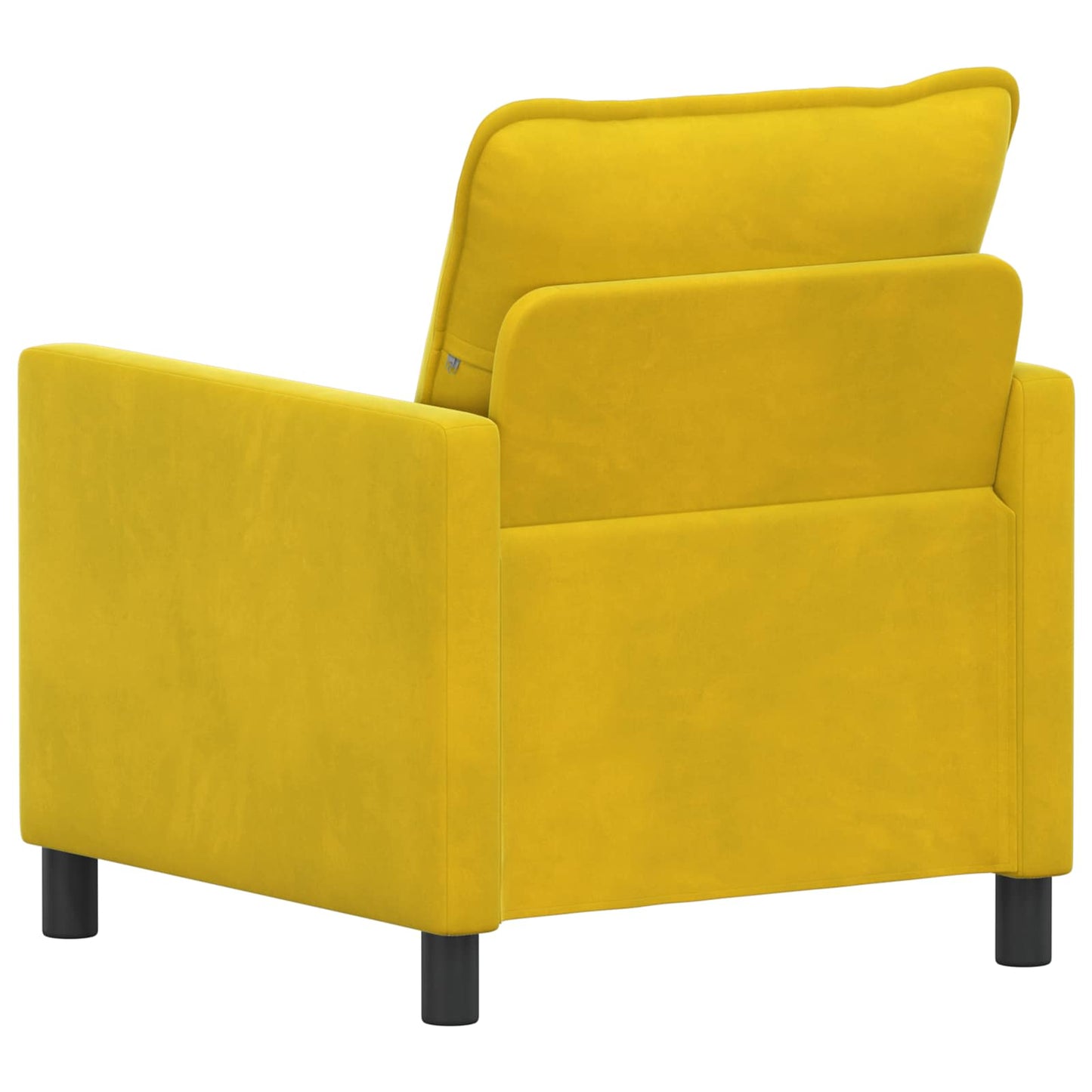 vidaXL Καναπές Κίτρινο 76 x 81 x 87,5 εκ Βελούδο
